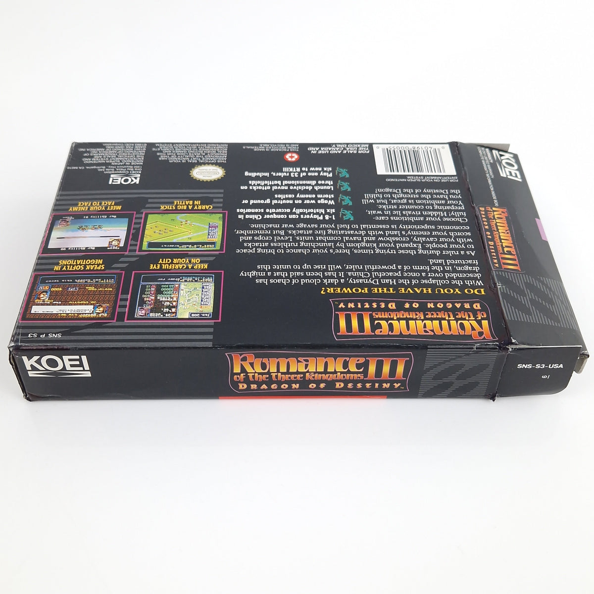 Super Nintendo Spiel – Romance of the Three Kingdoms III SNES