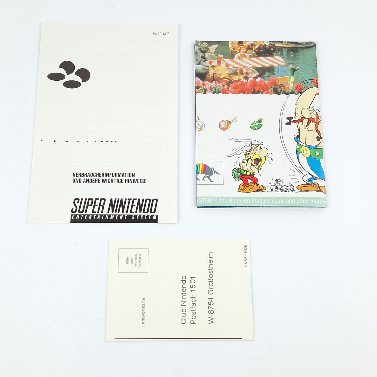 Super Nintendo Spiel – Asterix & Obelix OVP PAL SNES