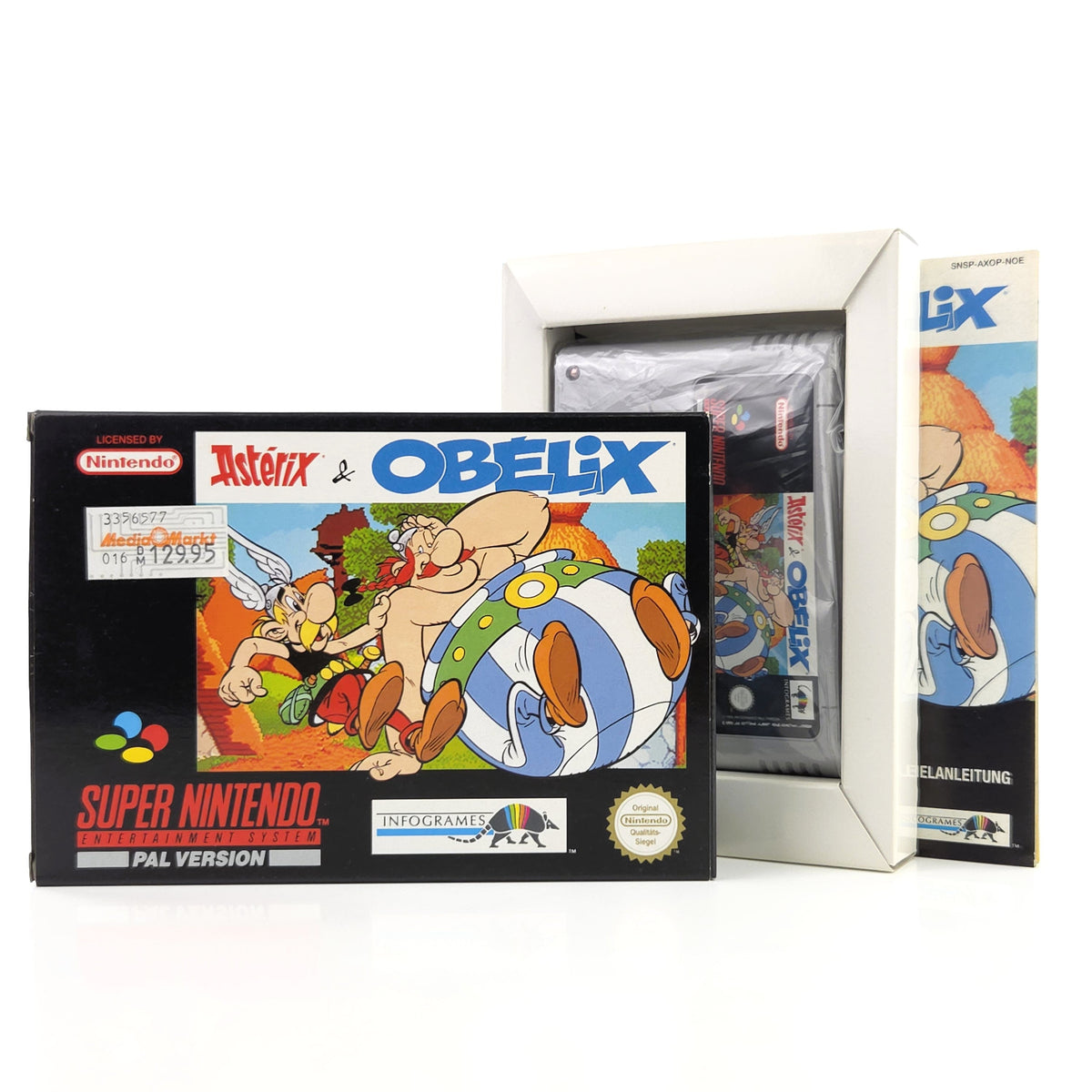 Super Nintendo Spiel Asterix Obelix OVP PAL