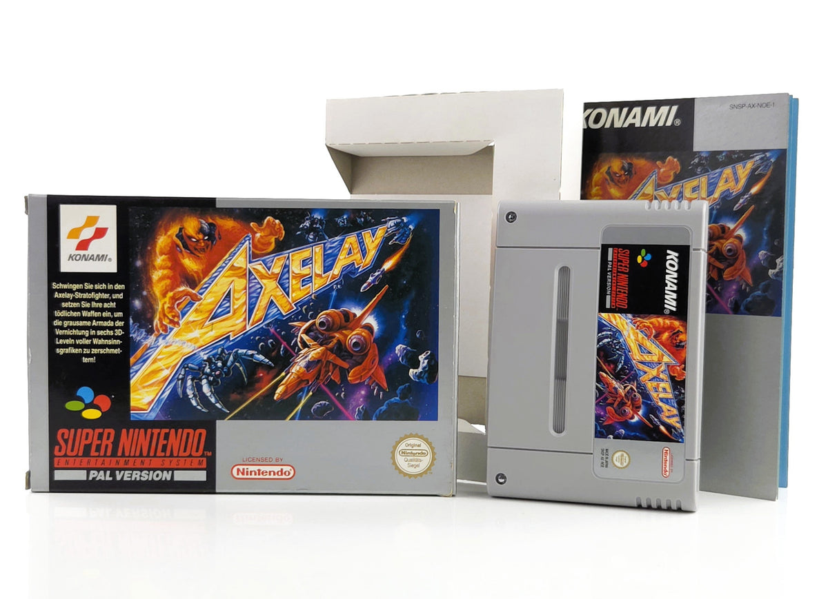 Super Nintendo Spiel Axelay CIB OVP