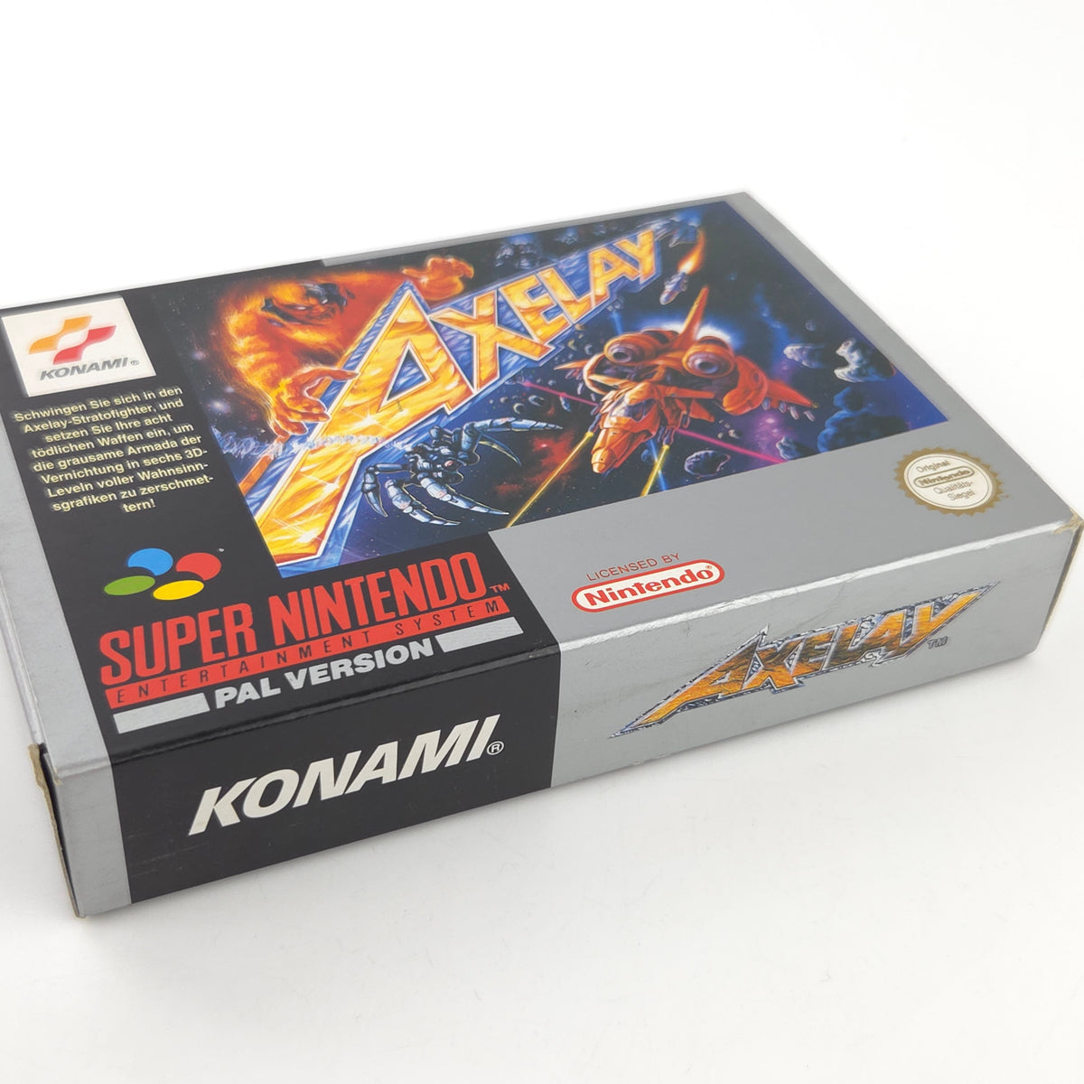 Super Nintendo Spiel Axelay CIB OVP