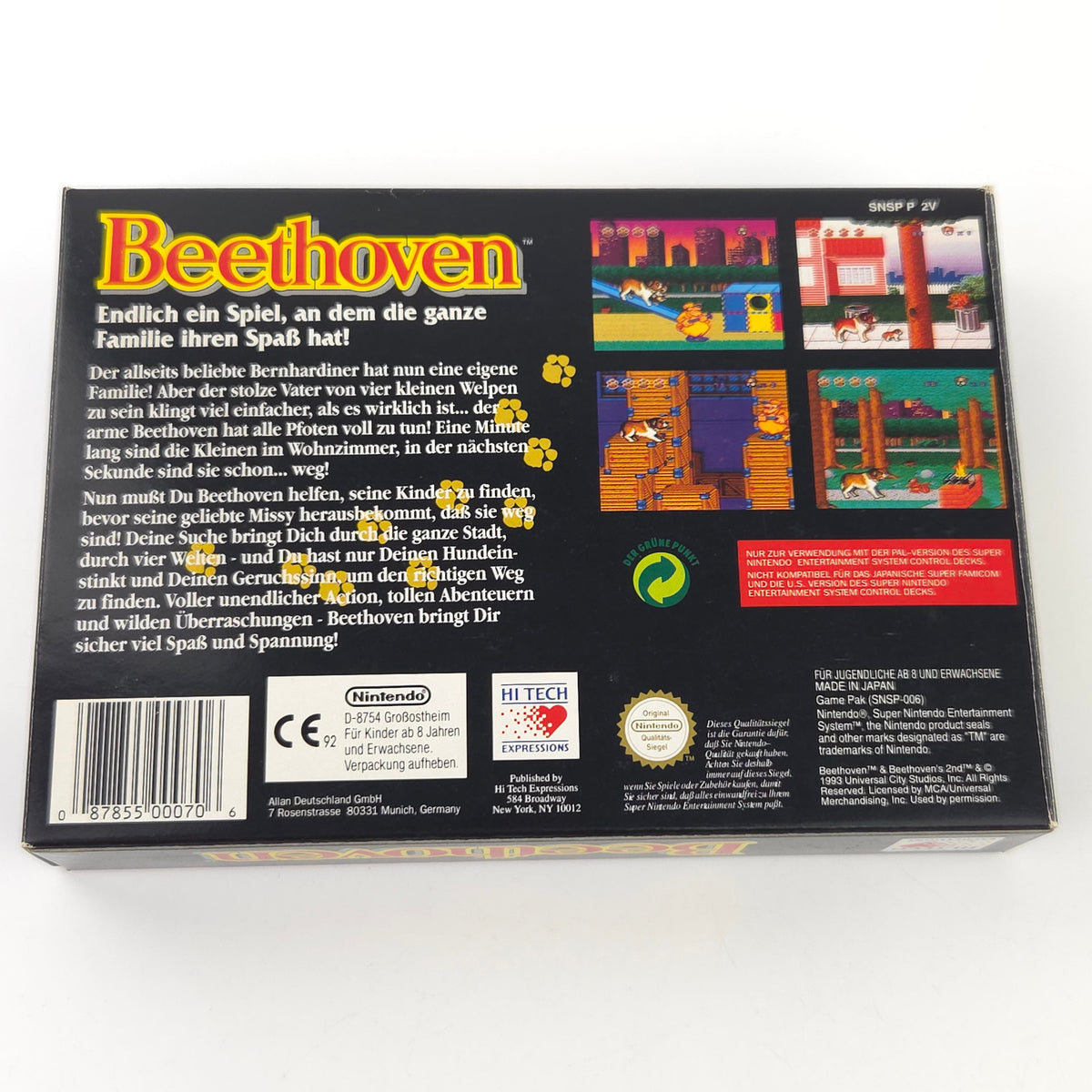 Super Nintendo Spiel Beethoven Ultimate Canine Caper OVP PAL