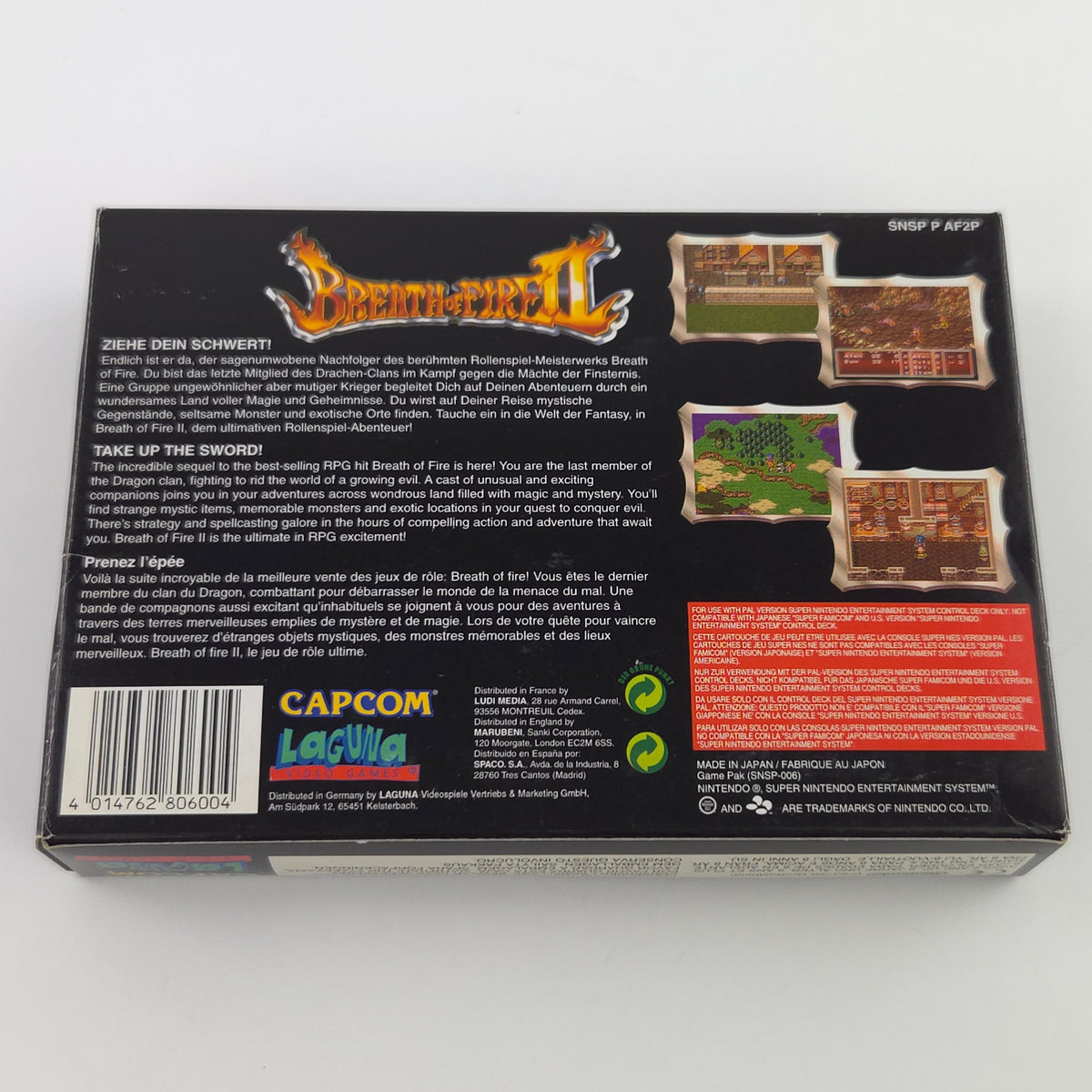 Super Nintendo Spiel – Breath of Fire II OVP PAL EUR