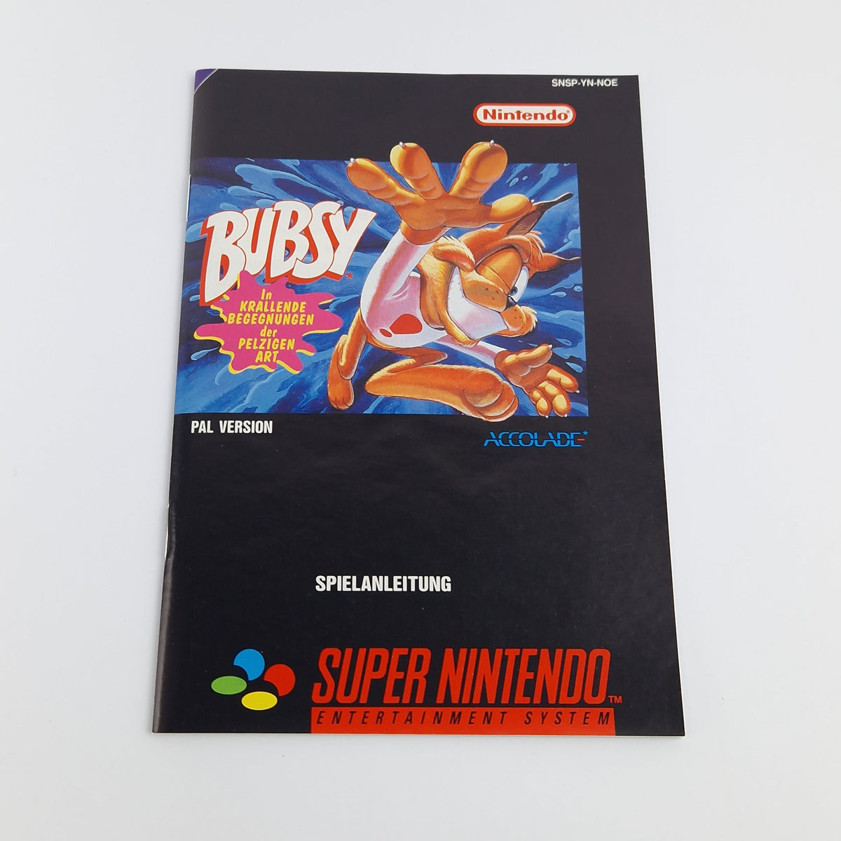 Super Nintendo Spiel – Bubsy OVP CIB PAL NOE SNES