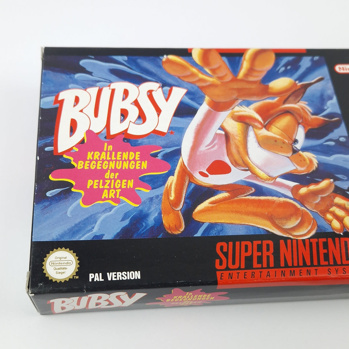 Super Nintendo Spiel – Bubsy OVP CIB PAL NOE SNES