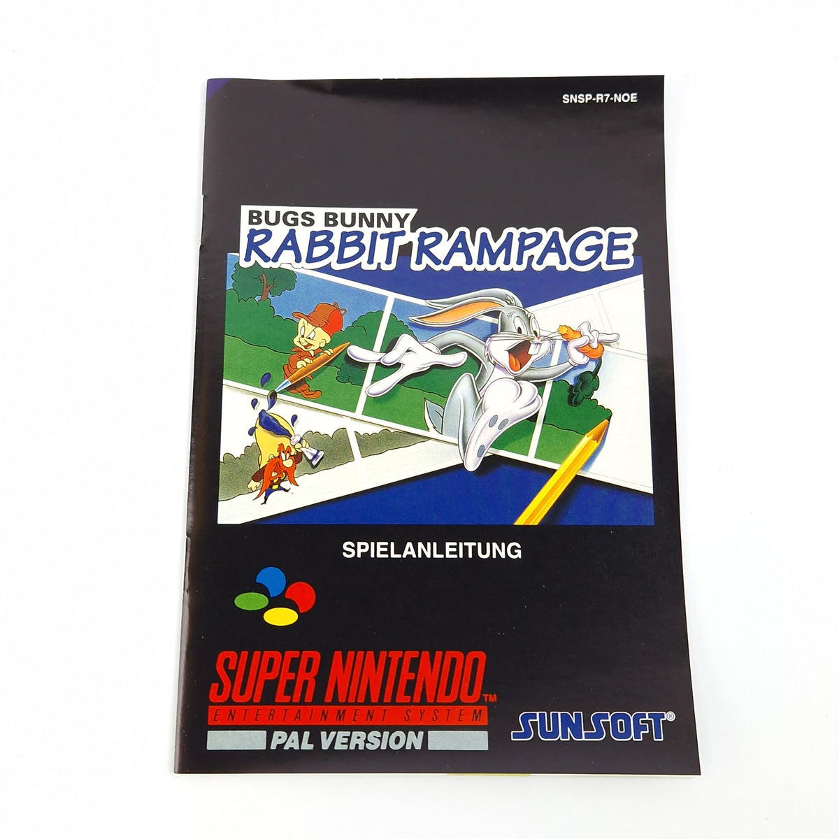 Super Nintendo Spiel – Bugs Bunny Rabbit Rampage OVP CIB