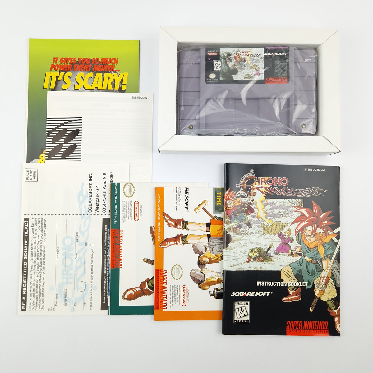 Super Nintendo Spiel – Chrono Trigger OVP Soundtrack SNES
