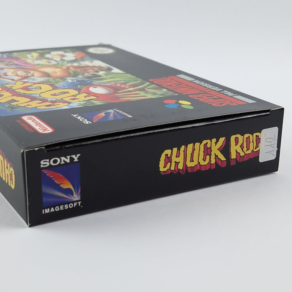 Super Nintendo Spiel – Chuck Rock OVP CIB PAL NOE
