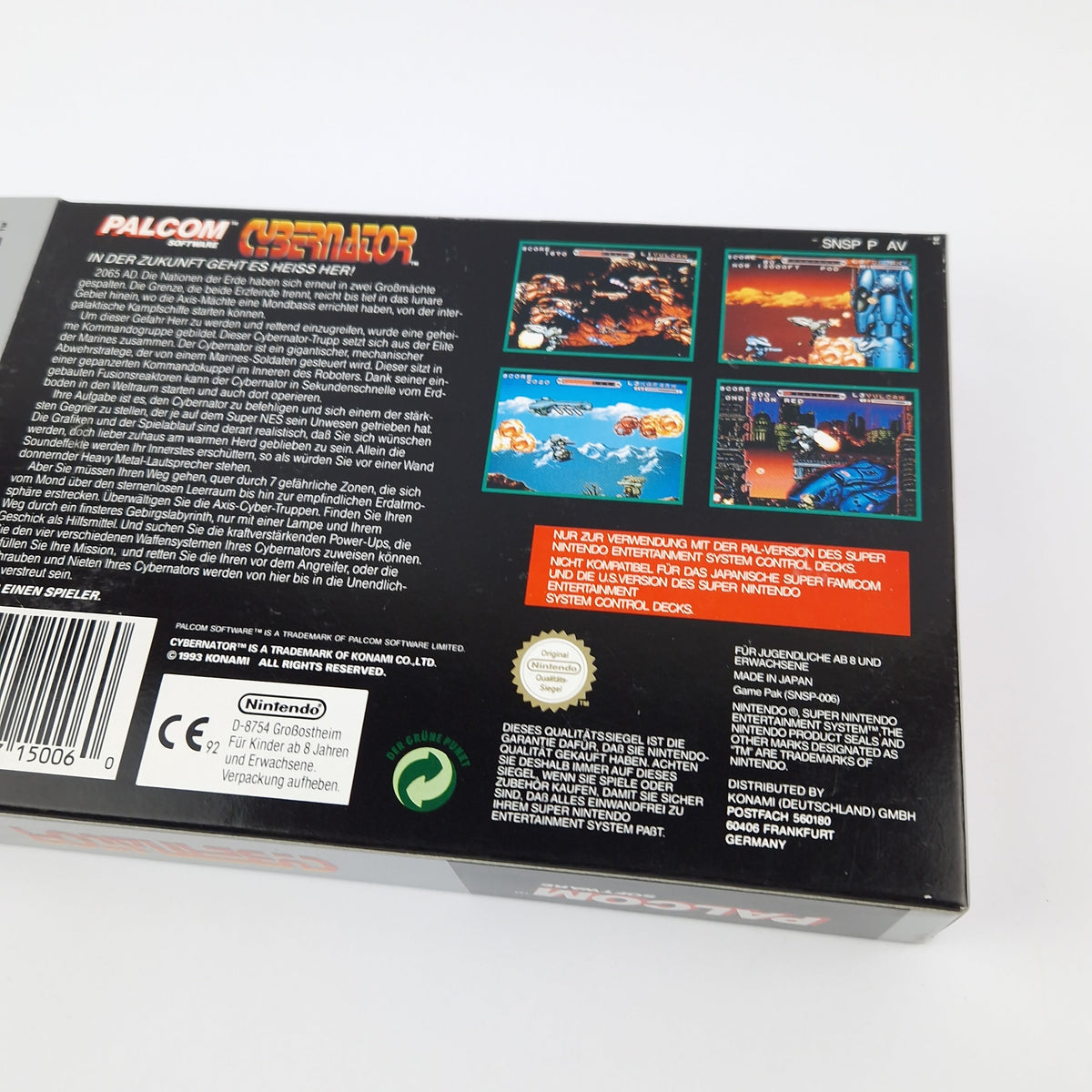 Super Nintendo Spiel – Cybernator OVP CIB PAL SNES