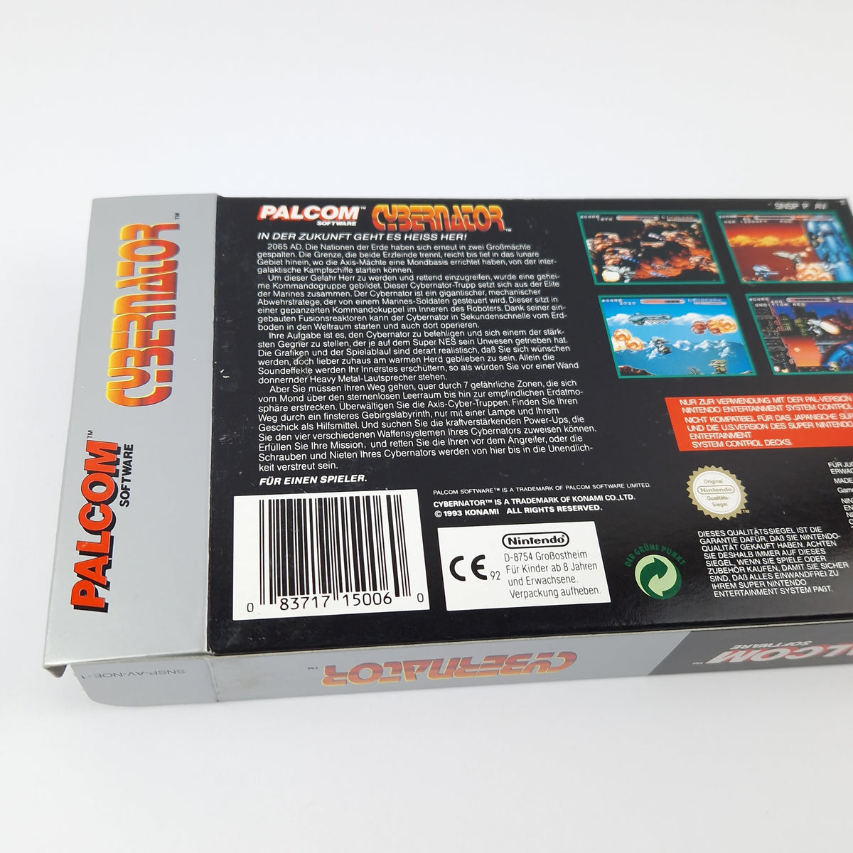 Super Nintendo Spiel – Cybernator OVP CIB PAL SNES