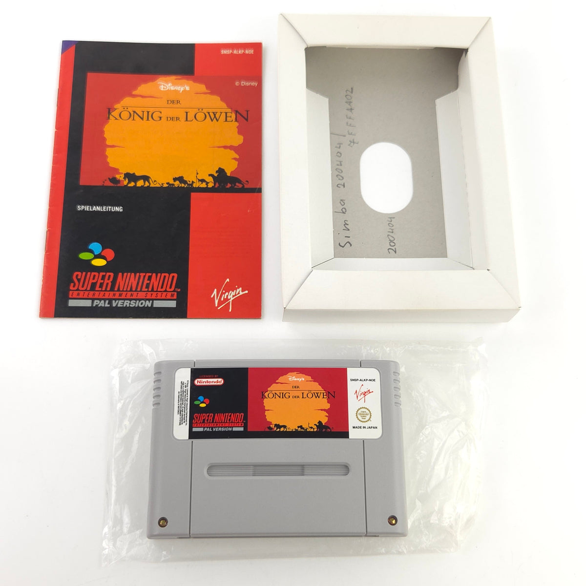 Super Nintendo Spiel König der Löwen OVP CIB PAL