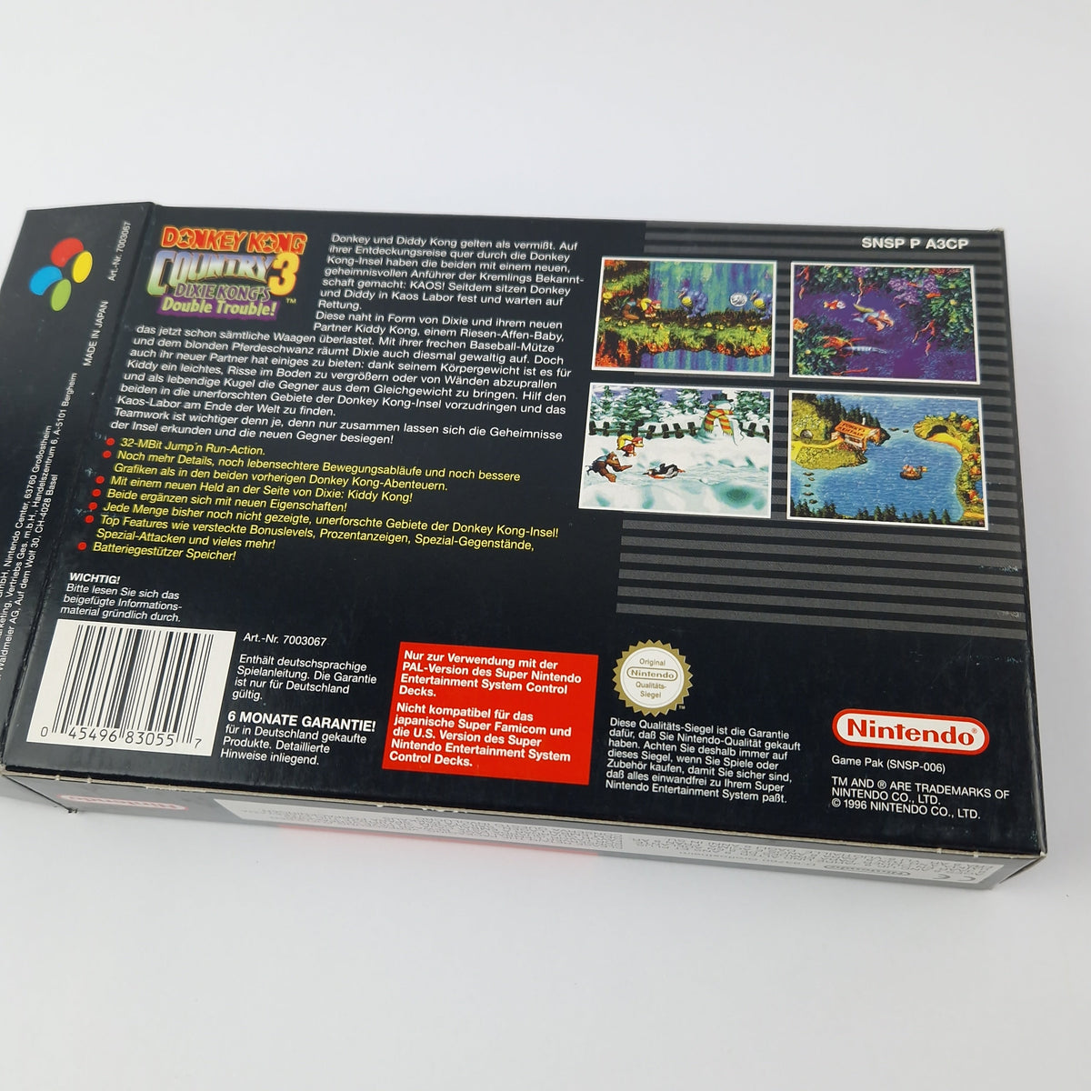 Super Nintendo Spiel – Donkey Kong Country 3 OVP CIB