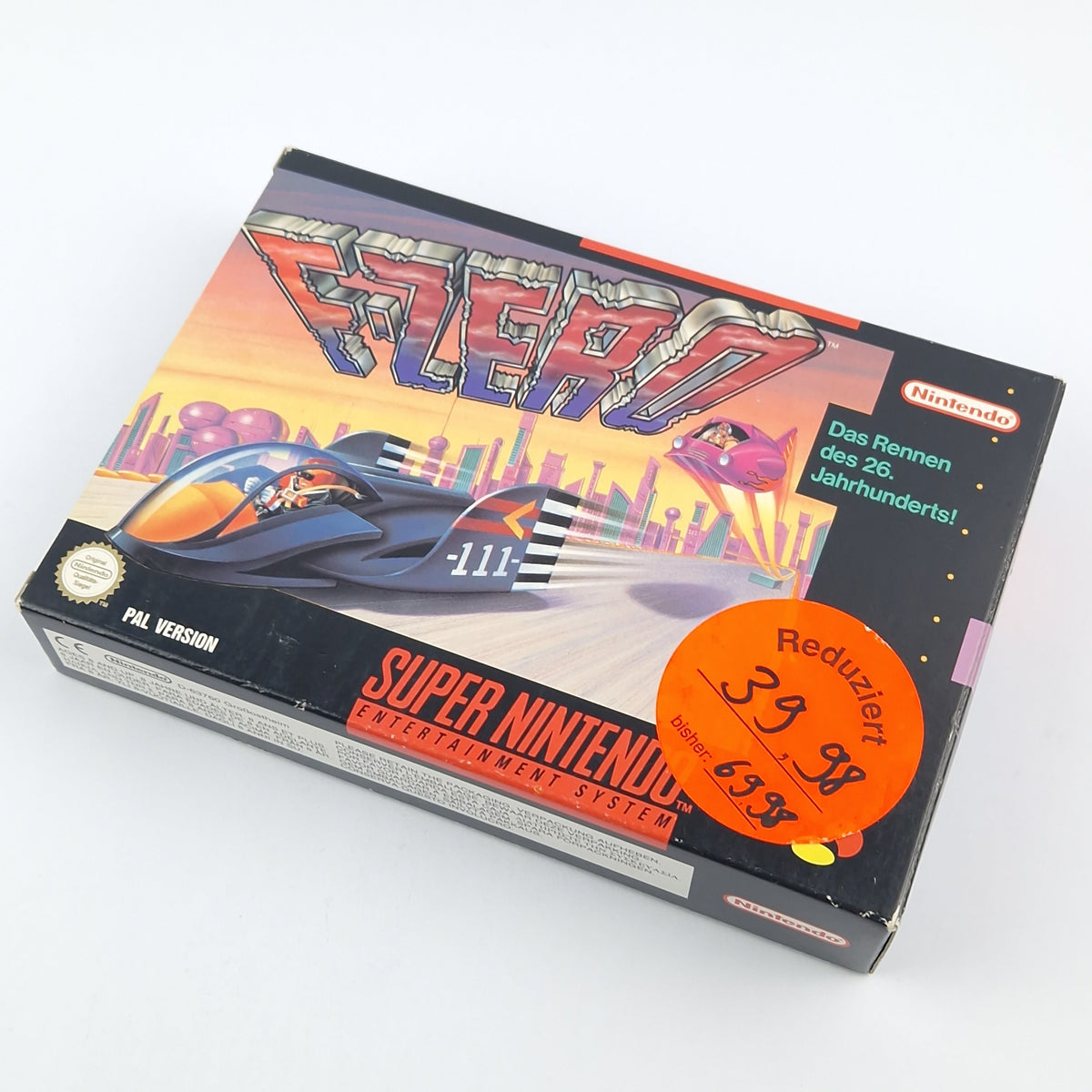 Super Nintendo Spiel – F-Zero Modul Anleitung OVP PAL