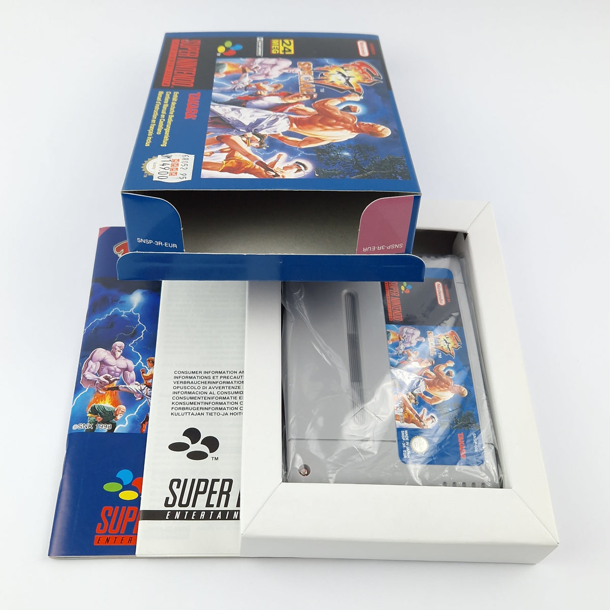 Super Nintendo Spiel – Fatal Fury Special OVP PAL CIB