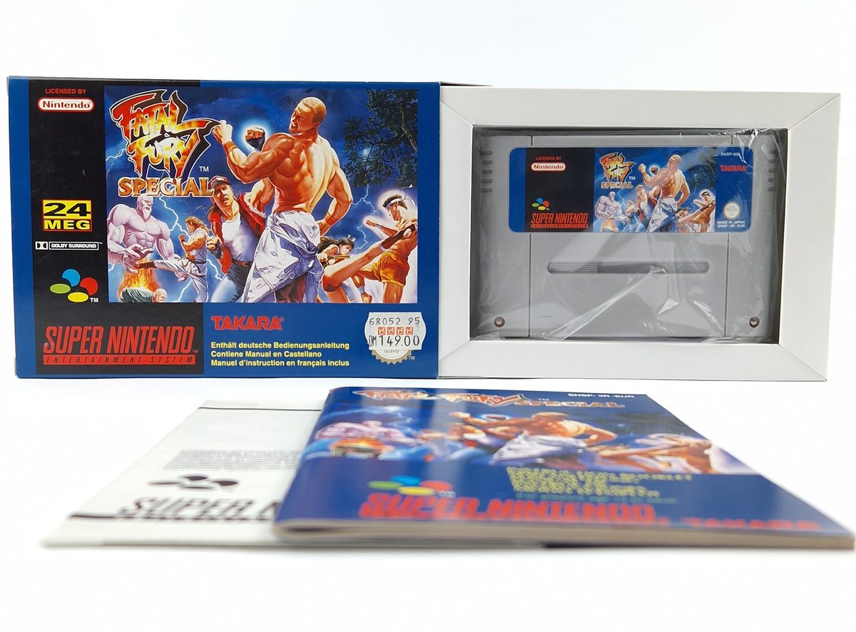 Super Nintendo Spiel – Fatal Fury Special OVP PAL CIB