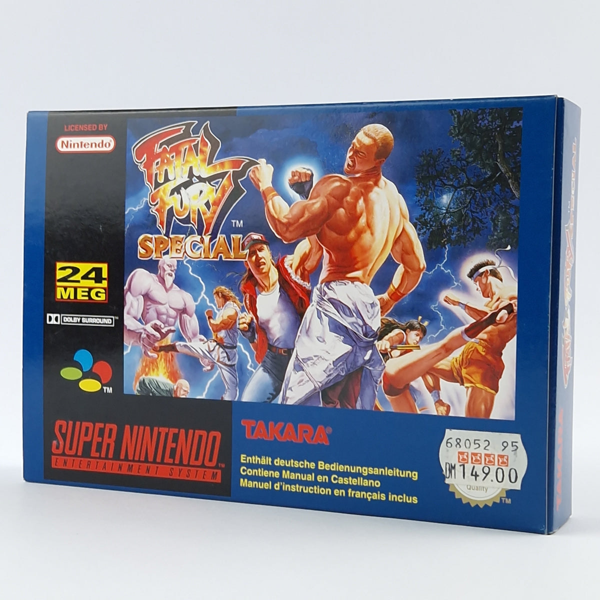 Super Nintendo Spiel – Fatal Fury Special OVP PAL CIB