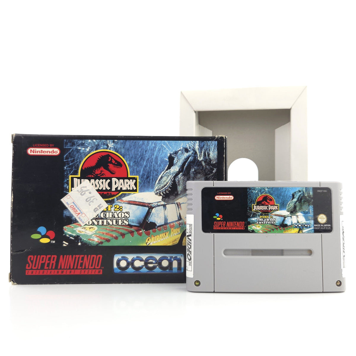 Super Nintendo Spiel Jurassic Park 2 Chaos Continues OVP PAL