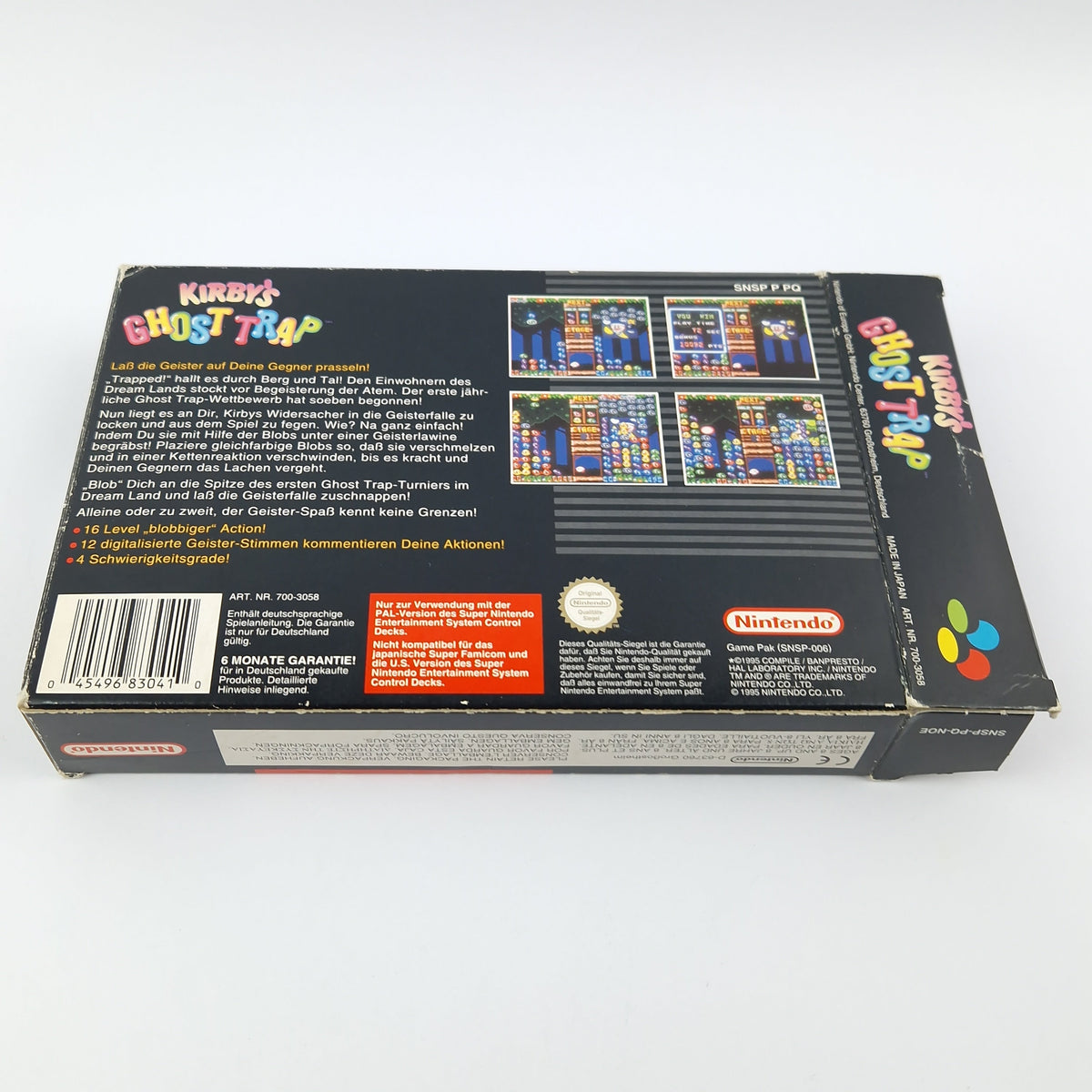 Super Nintendo Spiel – Kirbys Ghost Trap OVP CIB SNES NOE