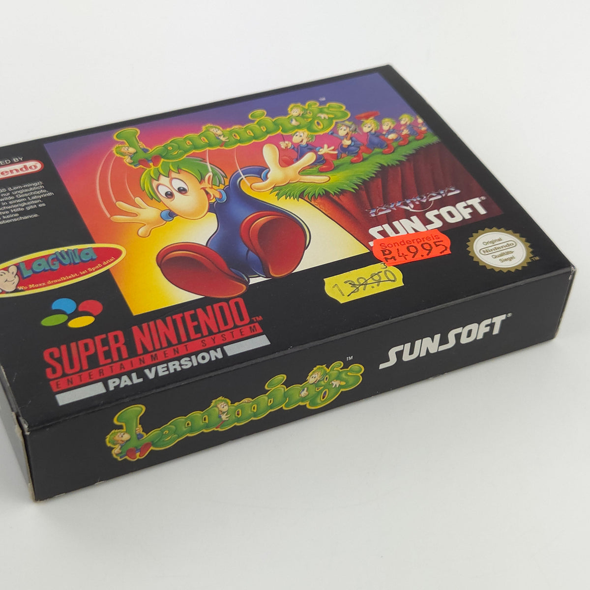 Super Nintendo Spiel Lemmings CIB nahezu neuwertig