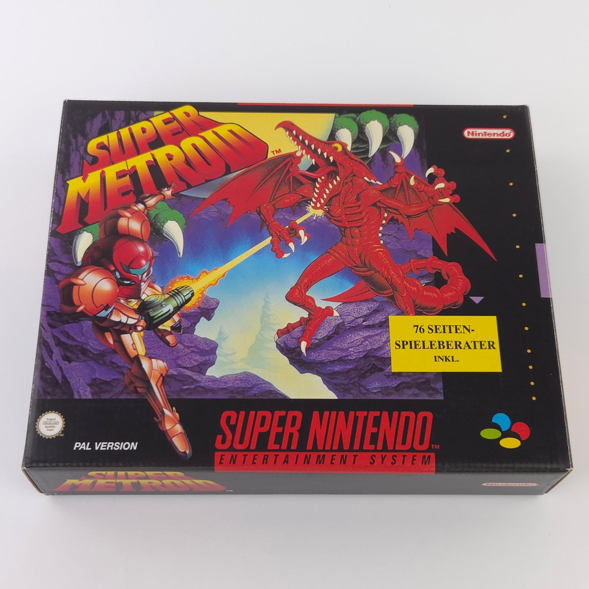 Super Nintendo Spiel – Super Metroid Big Box OVP PAL