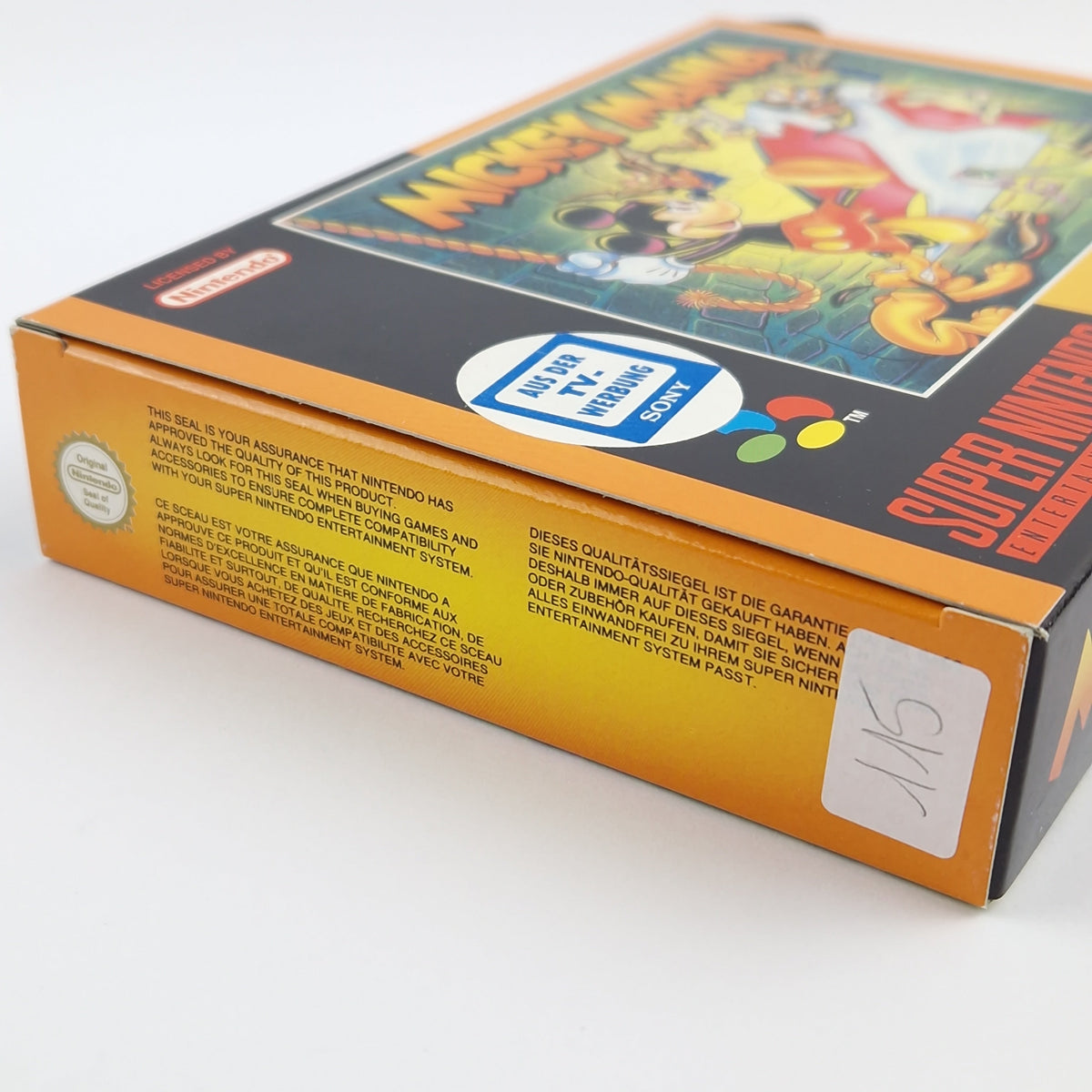 Super Nintendo Spiel – Mickey Mania OVP PAL CIB SNES Disney