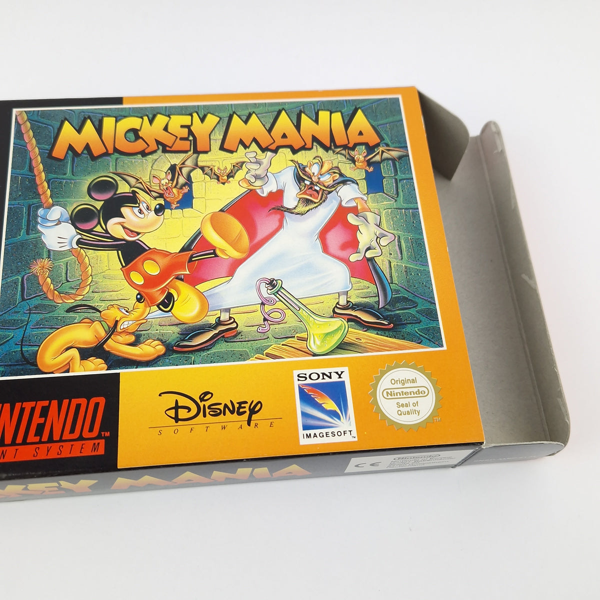 Super Nintendo Spiel – Mickey Mania OVP PAL CIB SNES Disney
