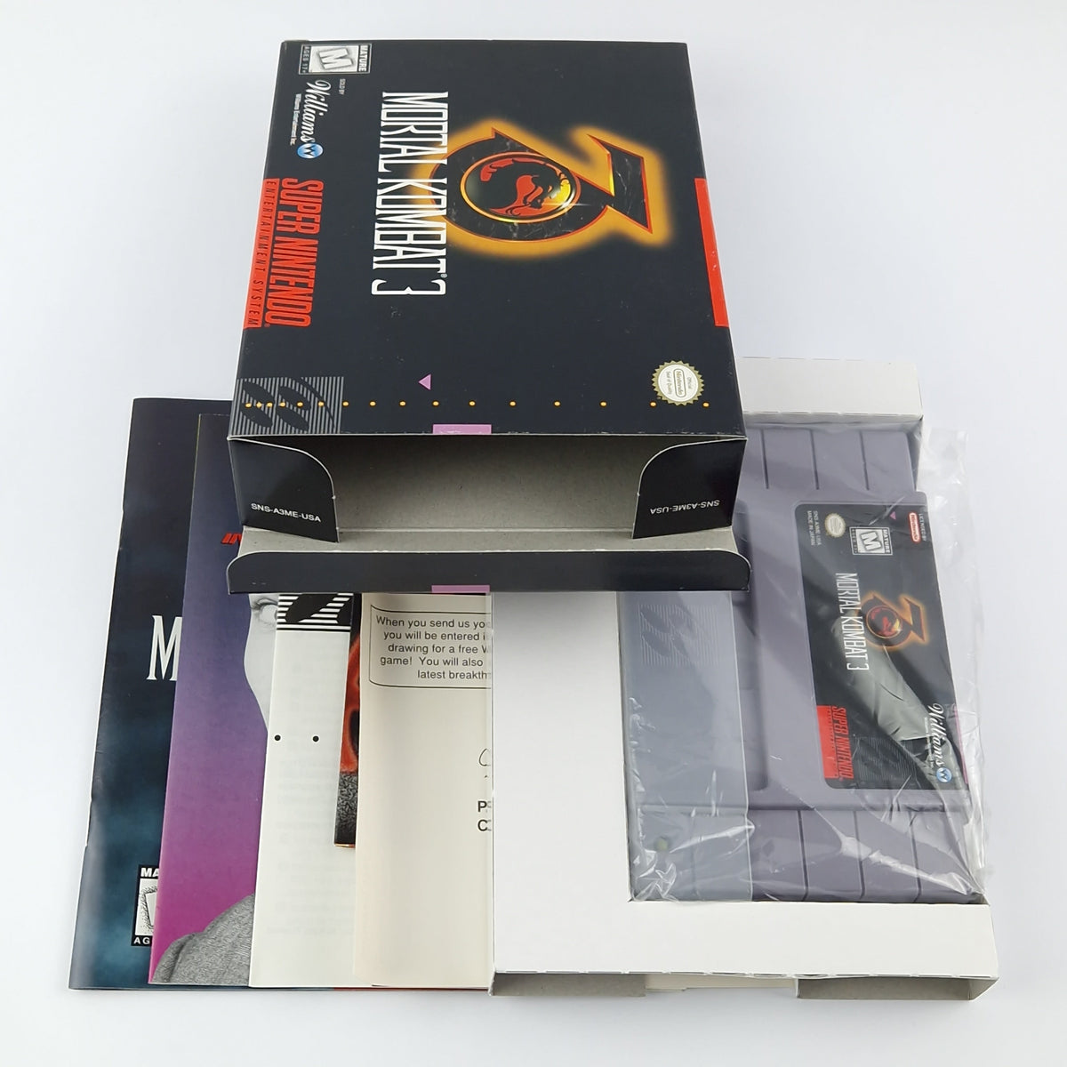 Super Nintendo Spiel – Mortal Kombat 3 OVP SNES USA