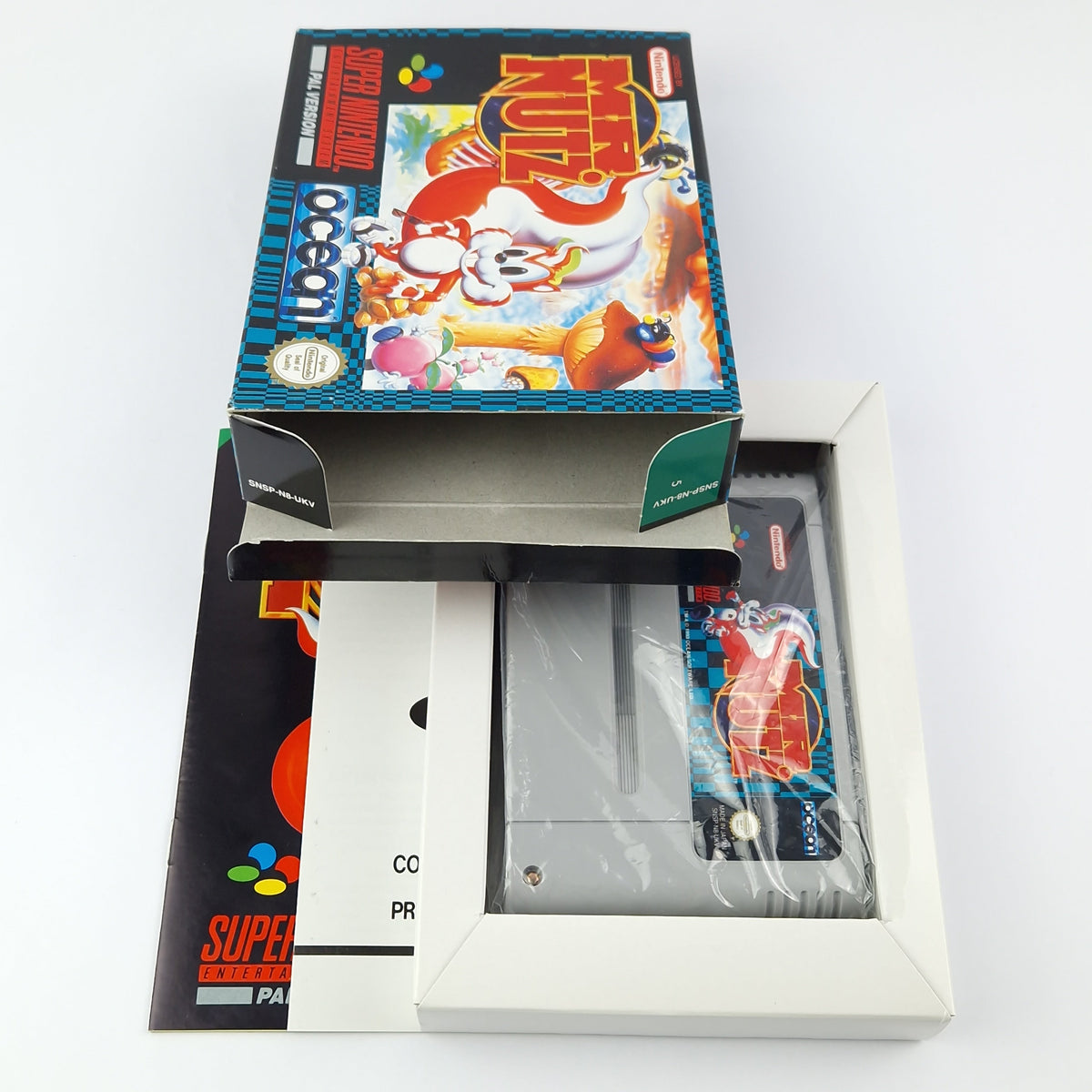 Super Nintendo Spiel – Mr. Nutz Modul Anleitung OVP PAL