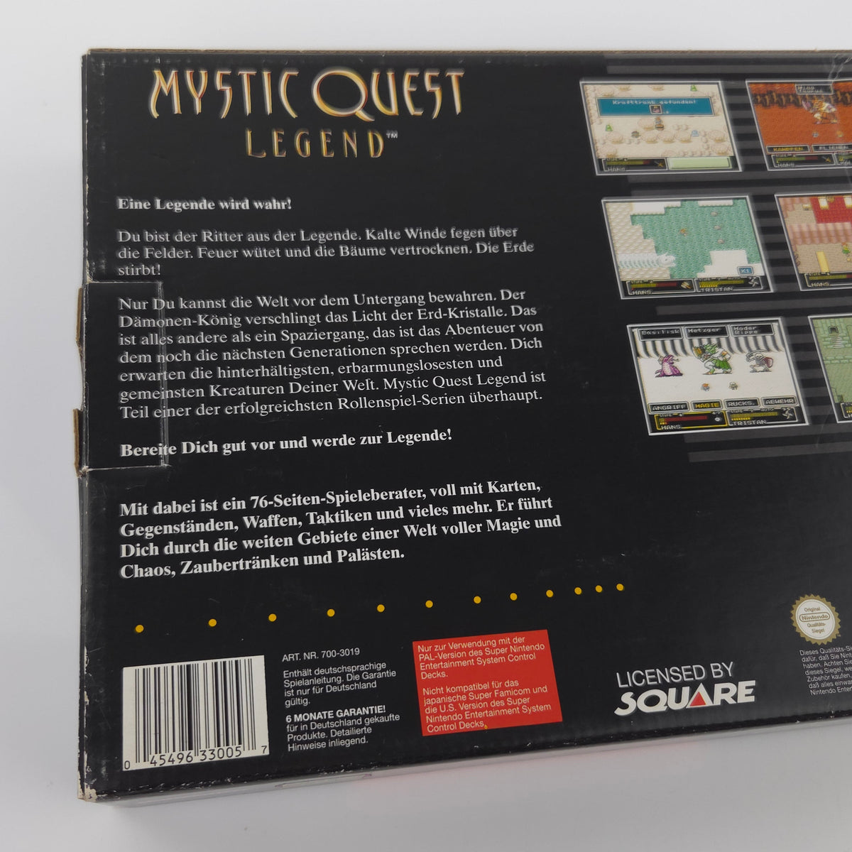 Super Nintendo Spiel – Mystic Quest Legend OVP PAL