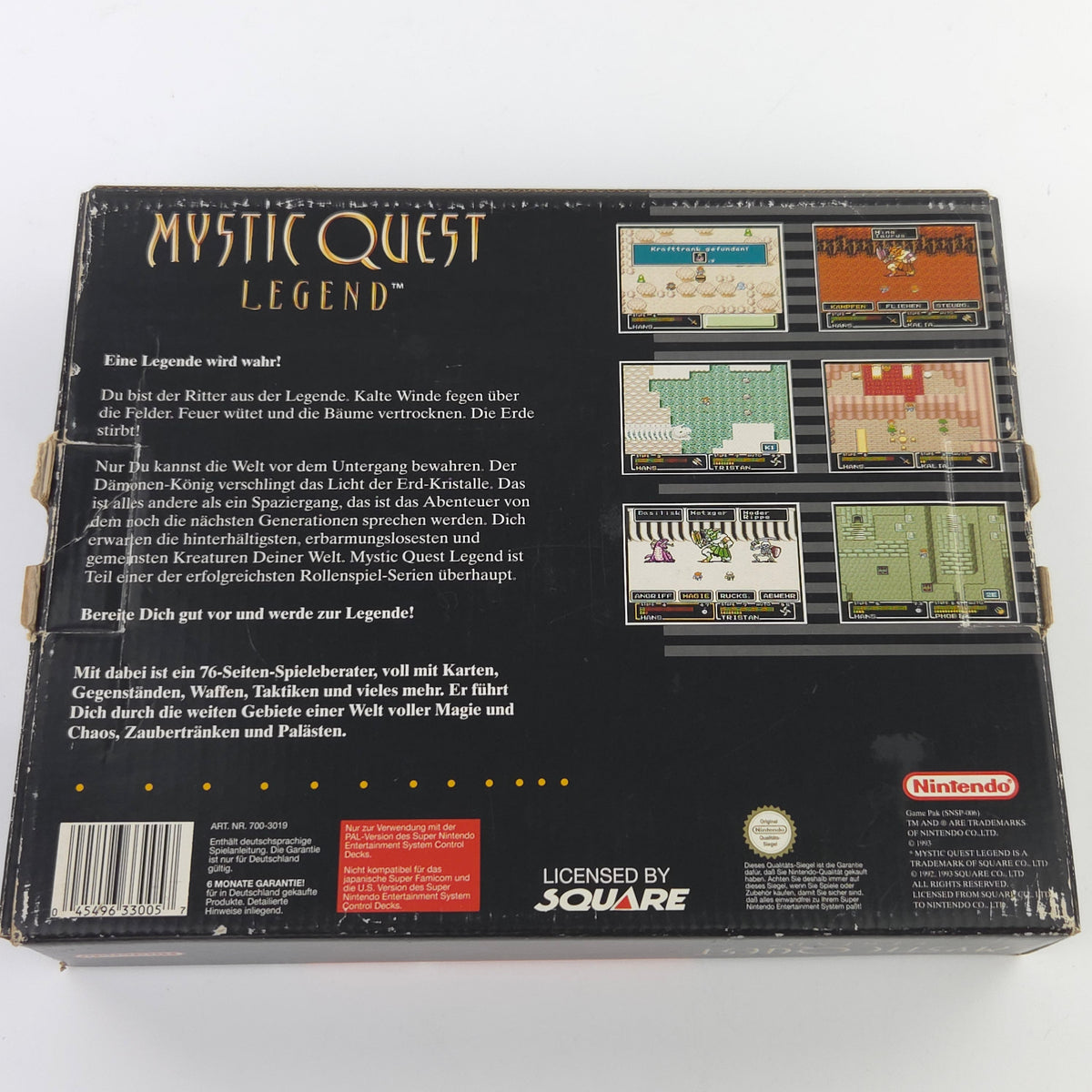 Super Nintendo Spiel – Mystic Quest Legend (OVP)