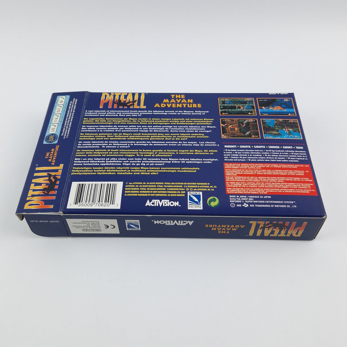 Super Nintendo Spiel – Pitfall The Mayan Adventure OVP PAL