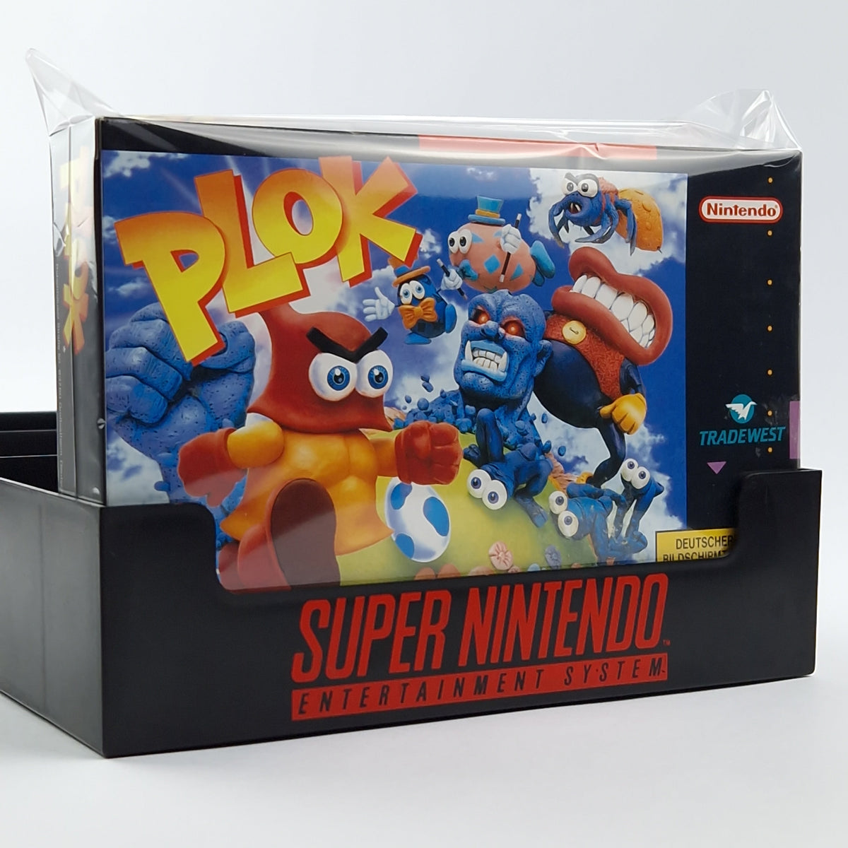 Super Nintendo Spiel – Plok OVP Anleitung PAL CIB SNES