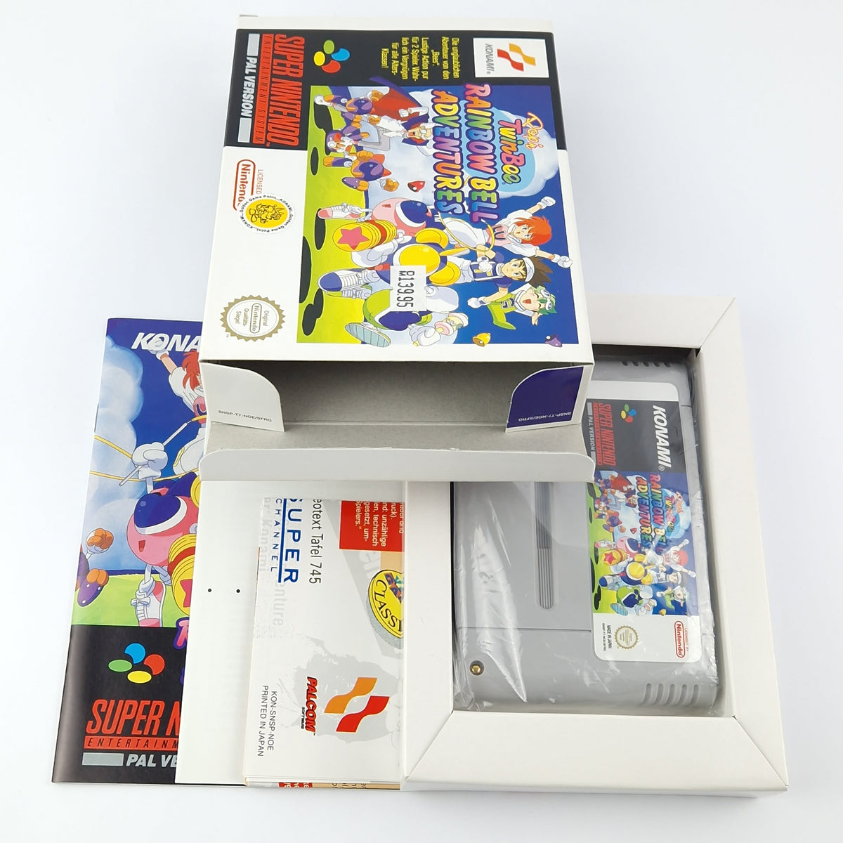 Super Nintendo Spiel – Popn TwinBee Rainbow Bell (OVP PAL)