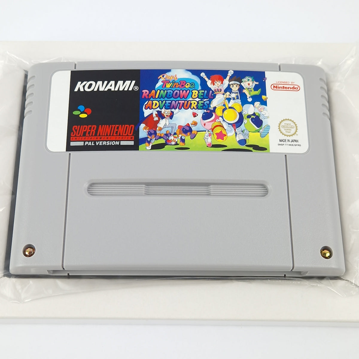 Super Nintendo Spiel – Popn TwinBee Rainbow Bell (OVP PAL)