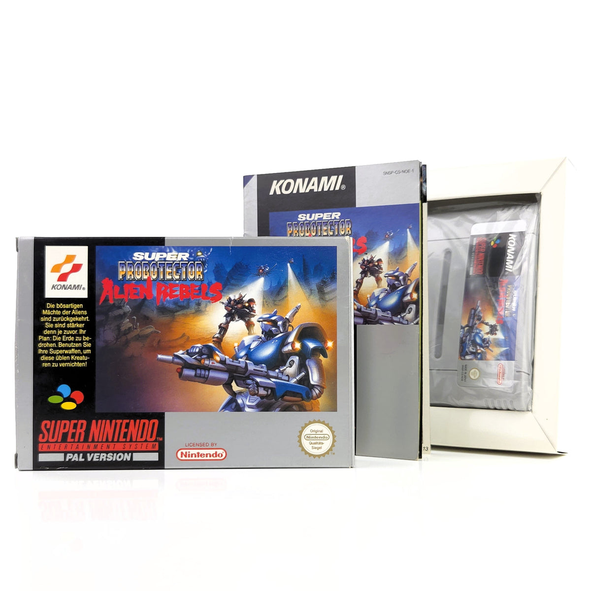 Super Nintendo Spiel Super Probotector OVP PAL DE