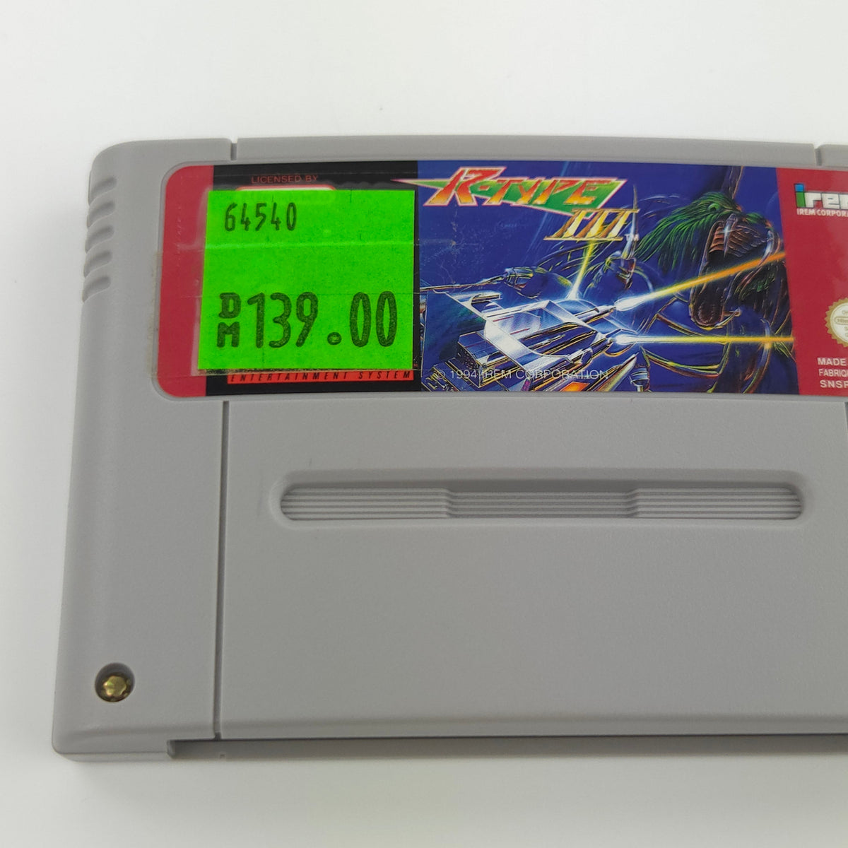Super Nintendo Spiel – R-Type III (Modul PAL FAH)