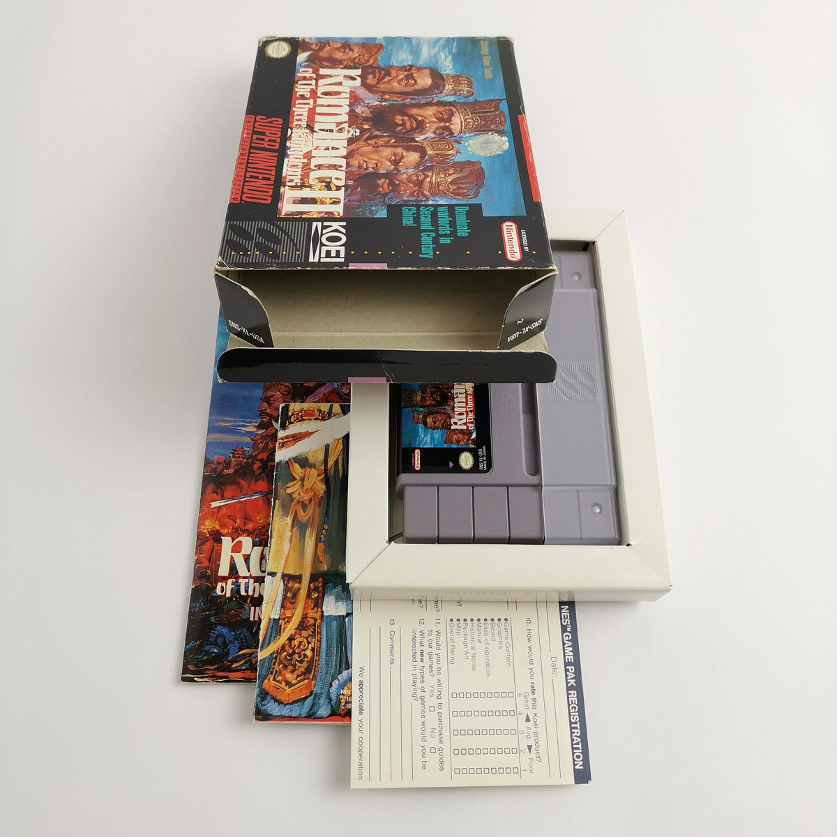 Super Nintendo Spiel – Romance of the Three Kingdoms II OVP