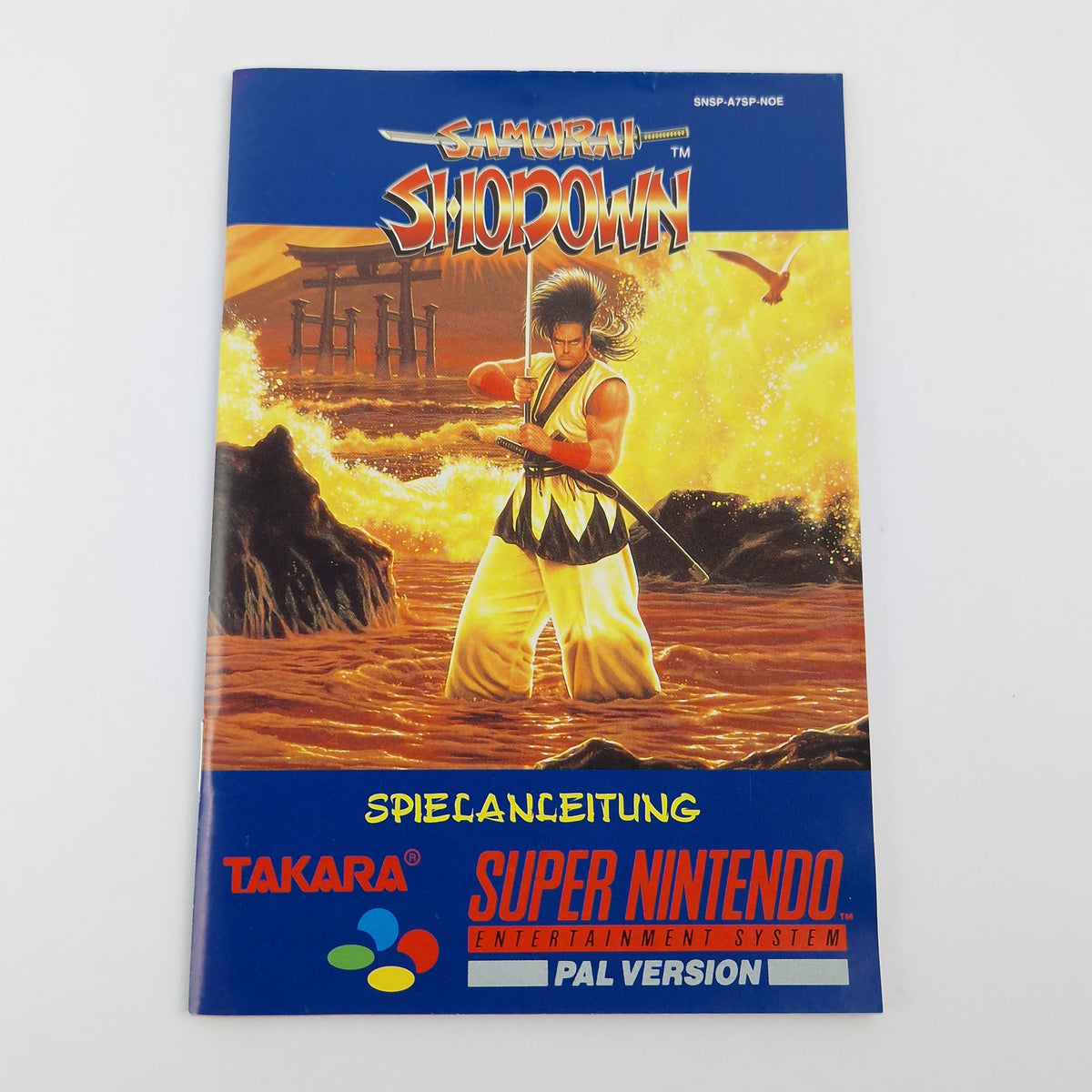 Super Nintendo Spiel – Samurai Shodown OVP PAL CIB SNES