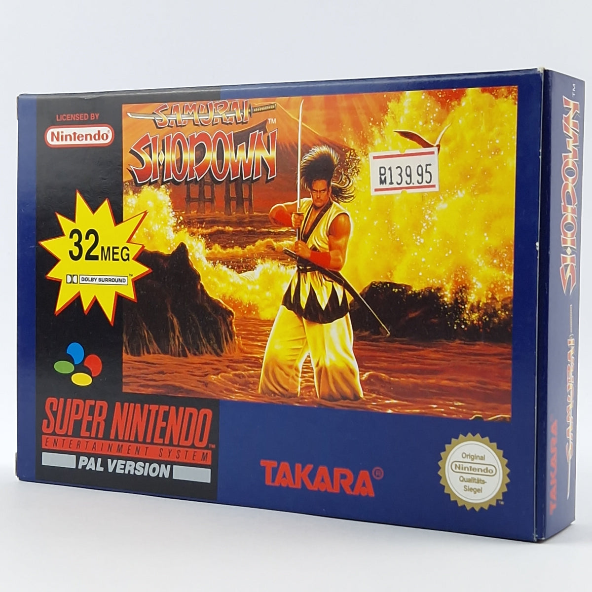 Super Nintendo Spiel – Samurai Shodown OVP PAL CIB SNES