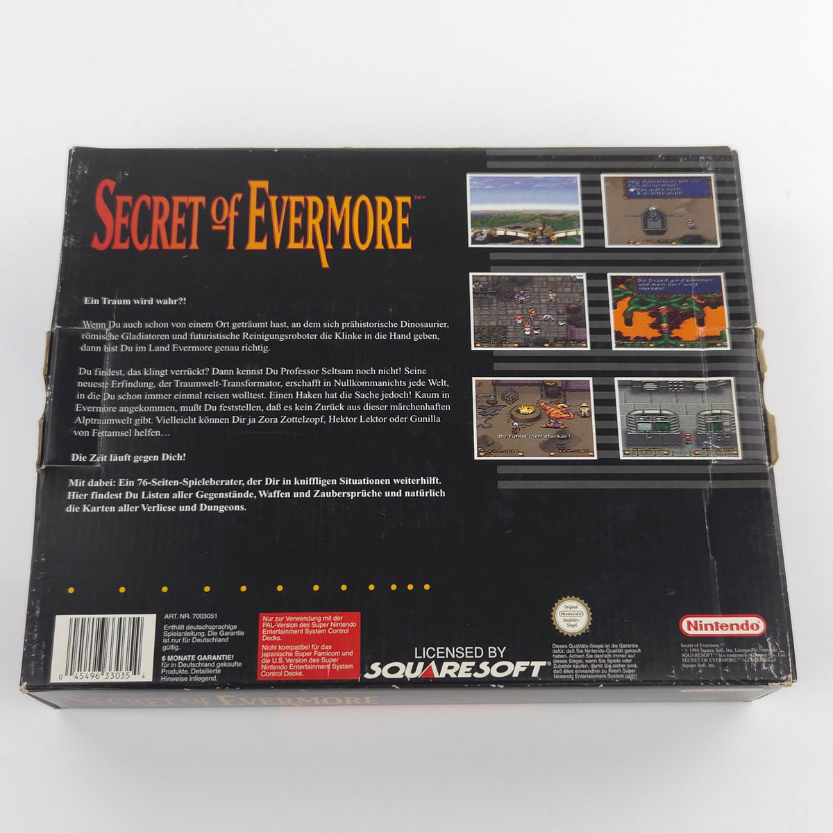 Super Nintendo Spiel – Secret of Evermore (OVP PAL)
