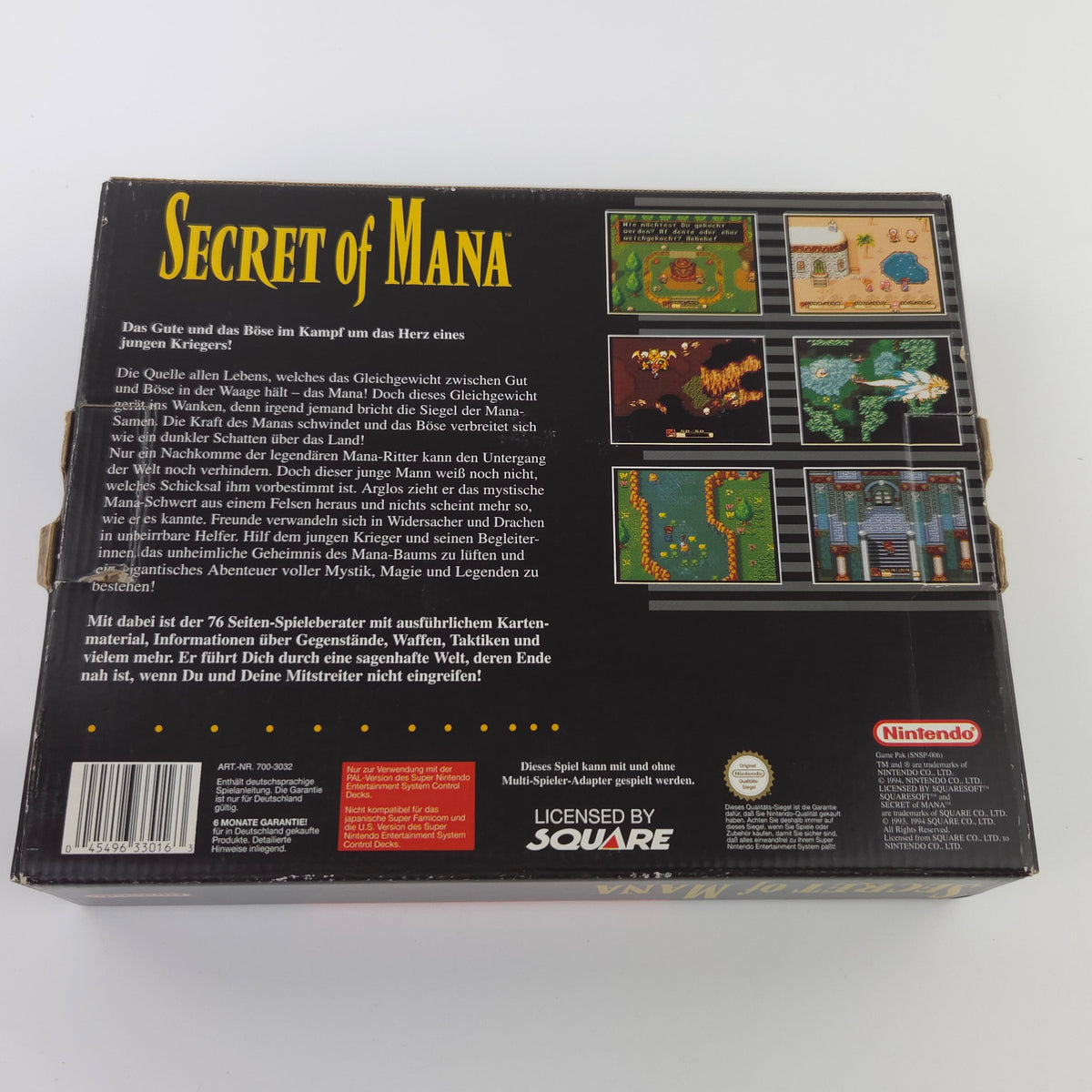 Super Nintendo Spiel – Secret of Mana OVP PAL NOE dt