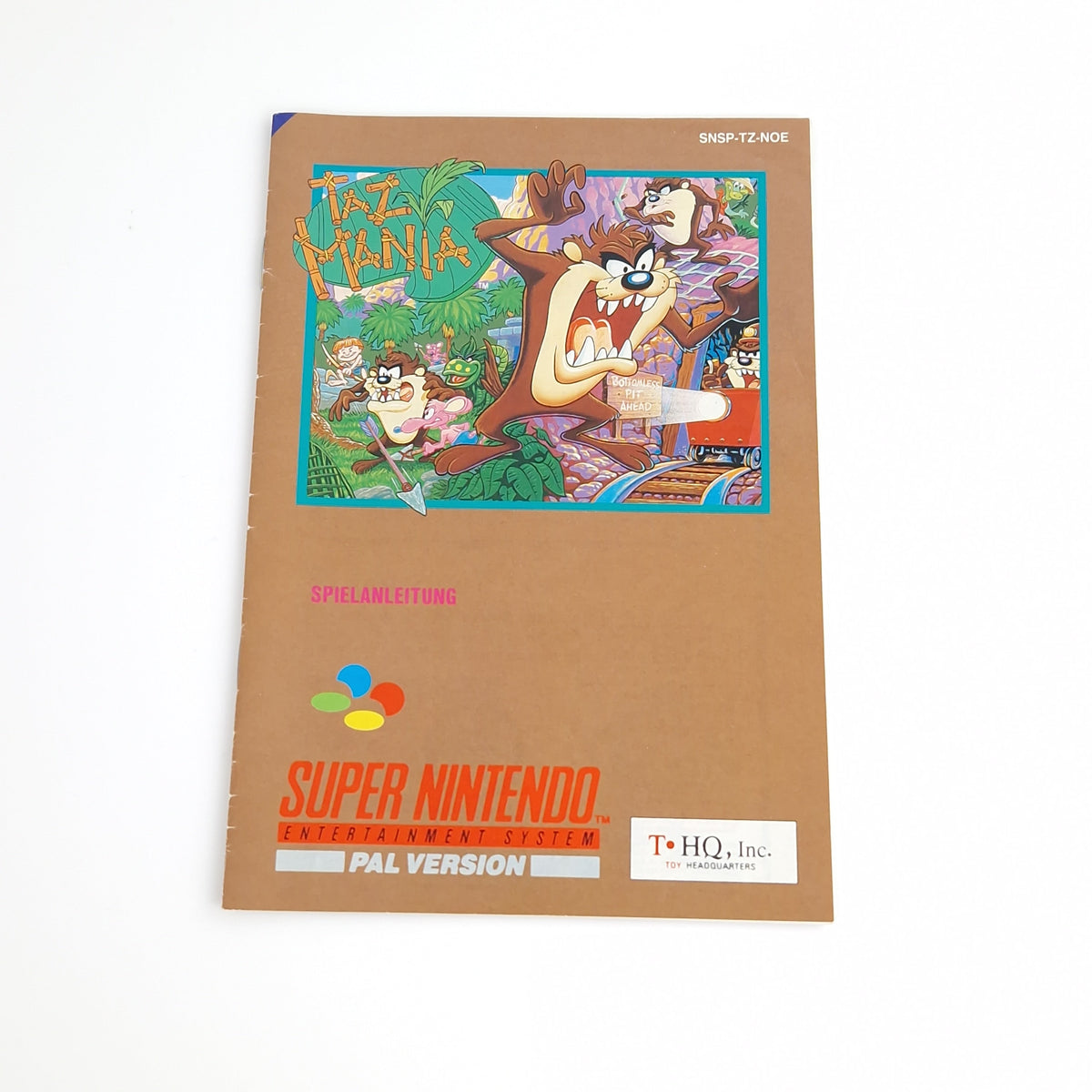 Super Nintendo Spiel – TAZ Mania mit Poster OVP PAL CIB