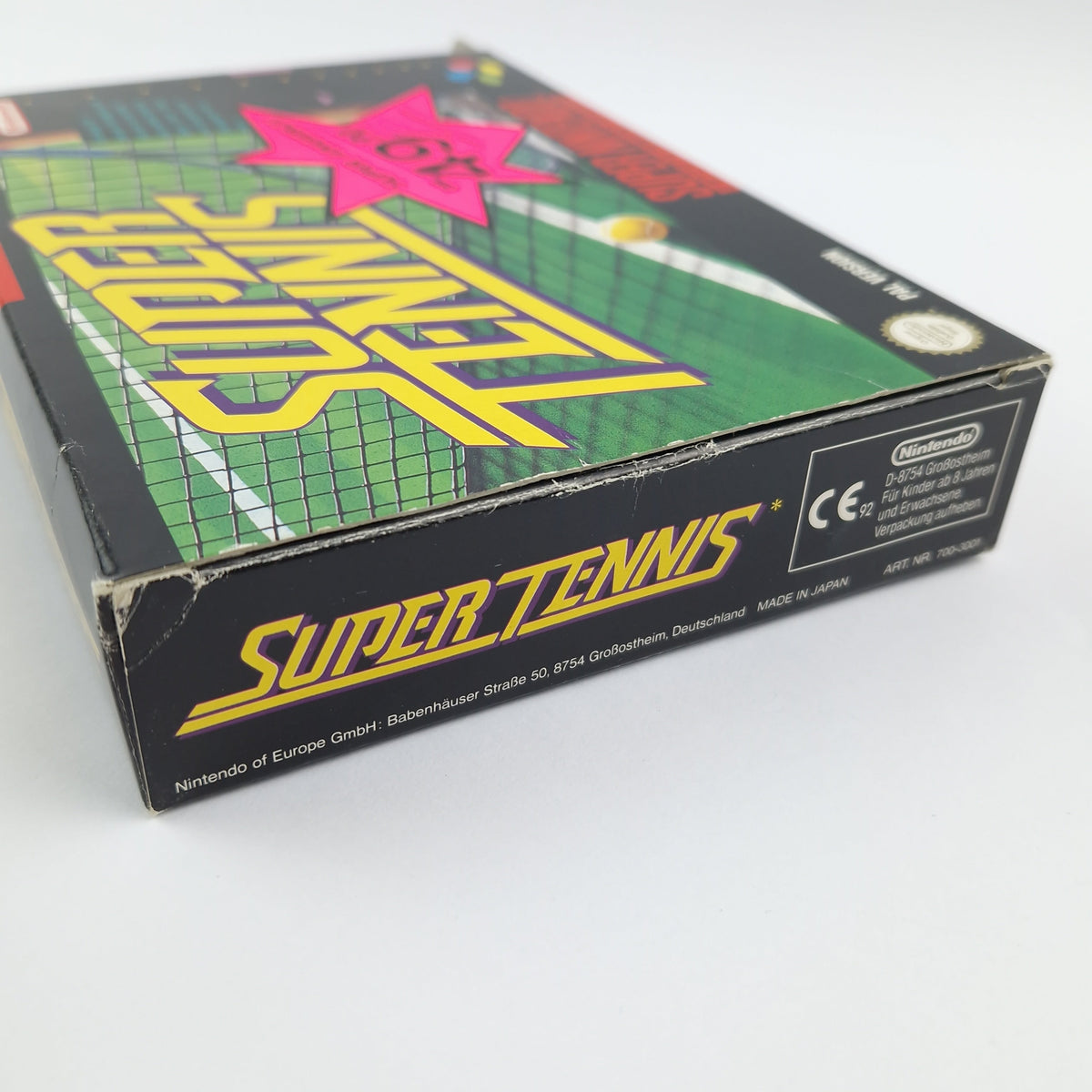 Super Nintendo Spiel – Super Tennis OVP CIB PAL NOE-1