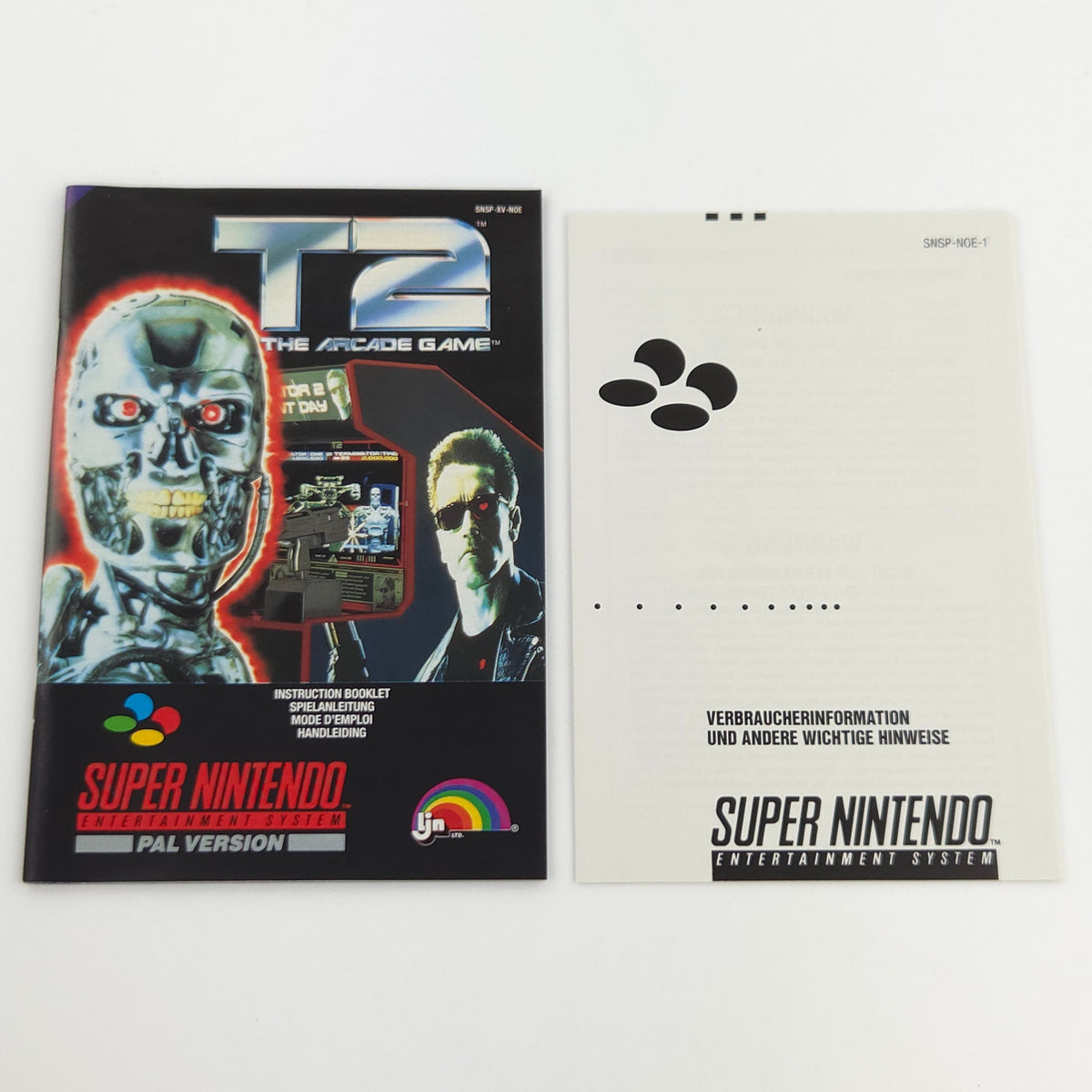 Super Nintendo Spiel Terminator 2 T2 CIB CIB nahezu neuwertig