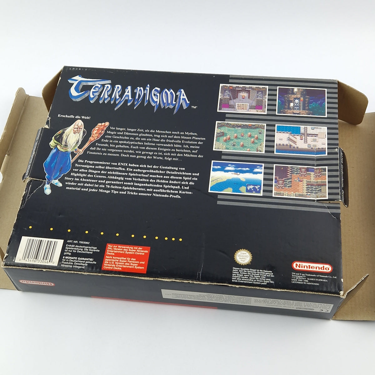 Super Nintendo Spiel – Terranigma Big Box OVP PAL CIB