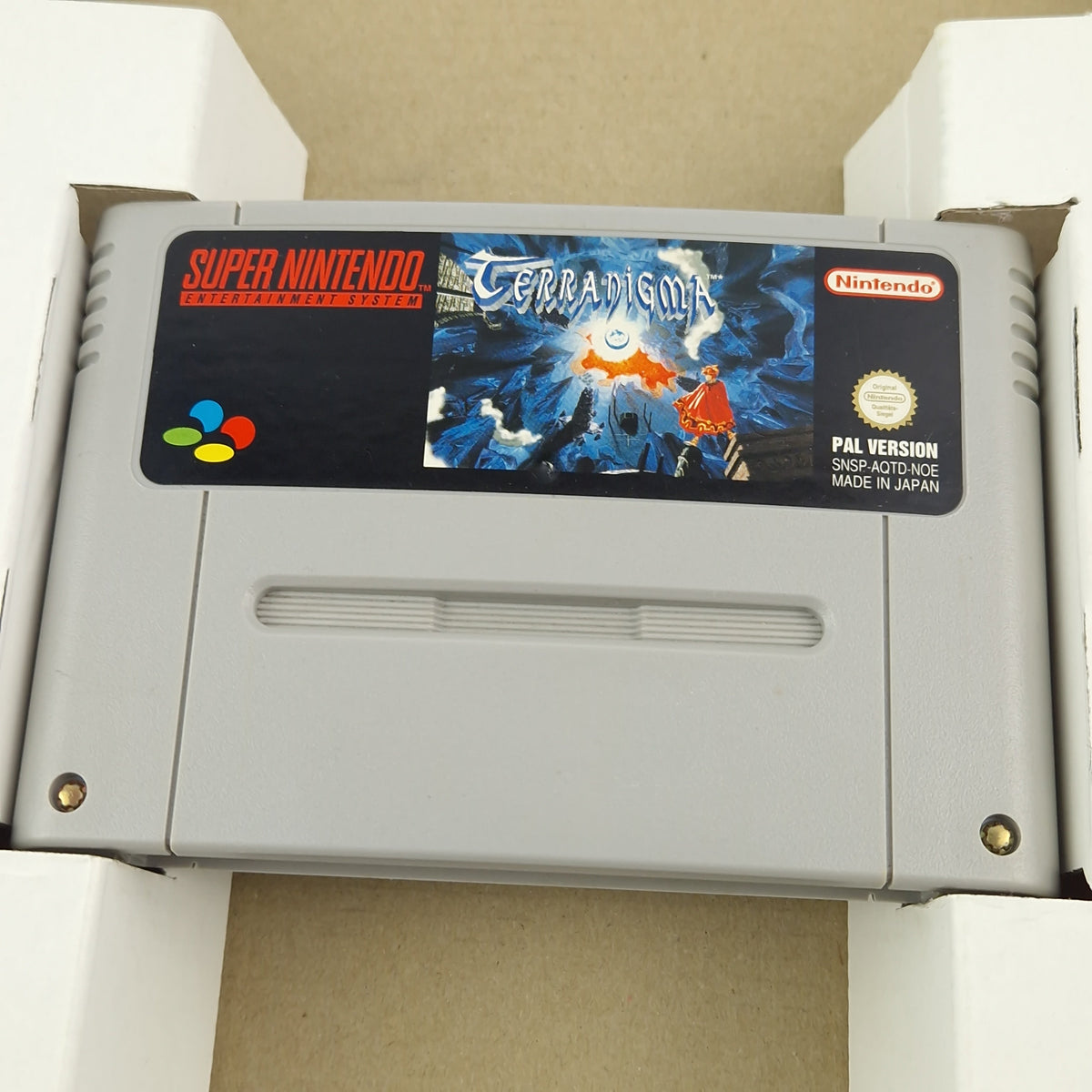 Super Nintendo Spiel – Terranigma Big Box OVP PAL CIB
