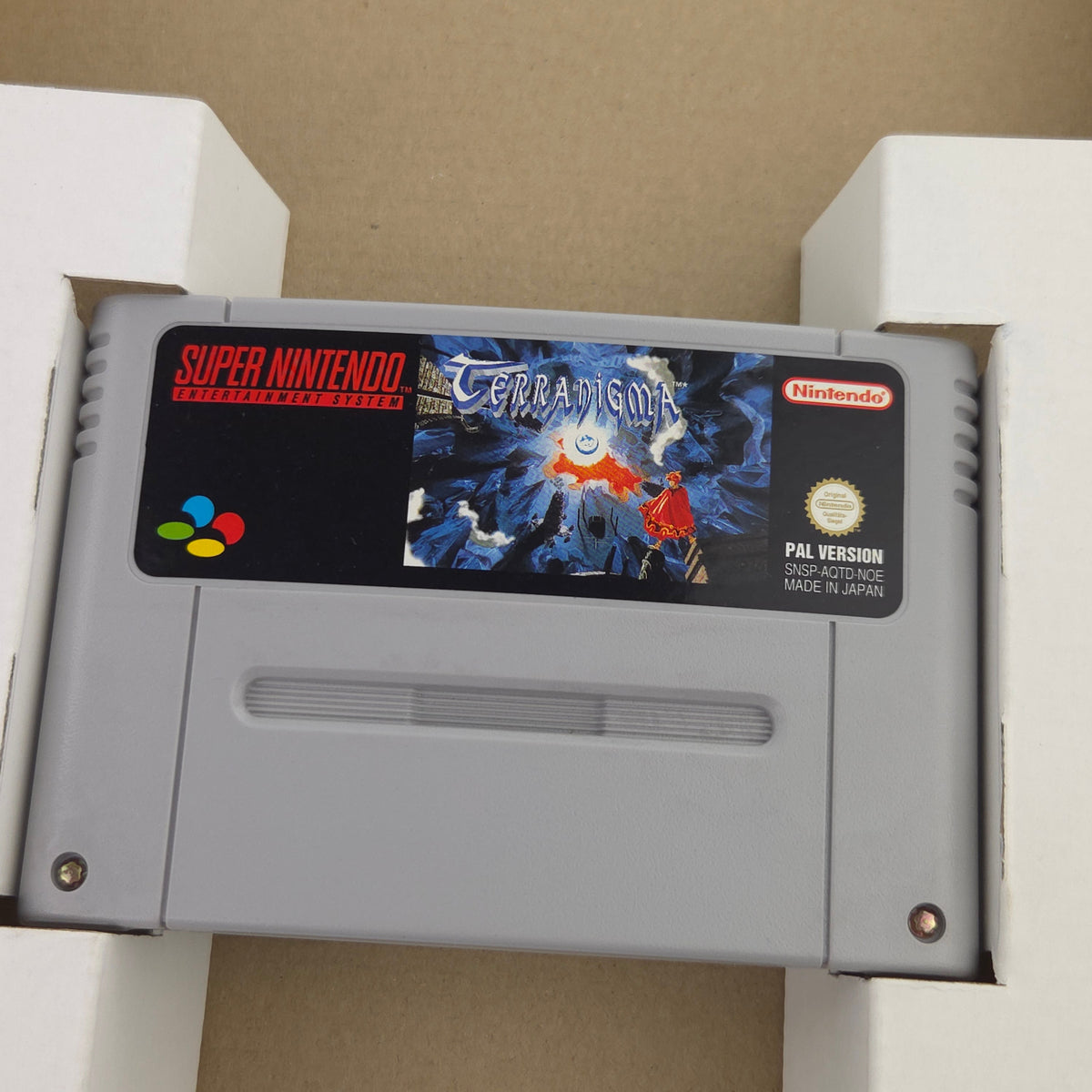 Super Nintendo Spiel – Terranigma (SNES OVP PAL)