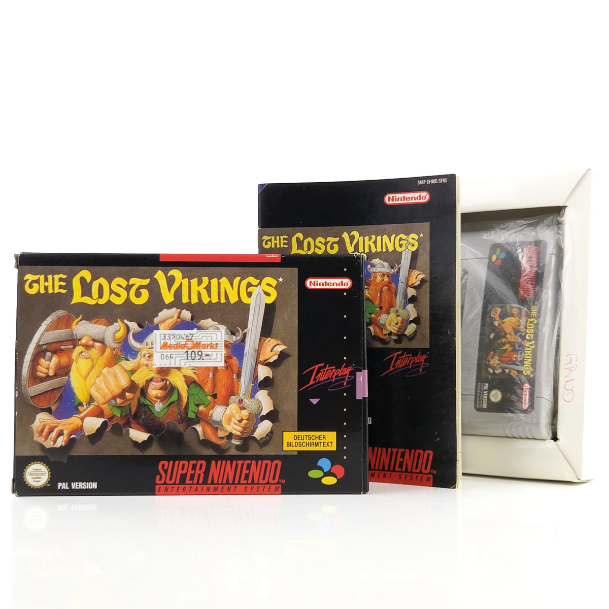 Super Nintendo Spiel The Lost Vikings OVP PAL