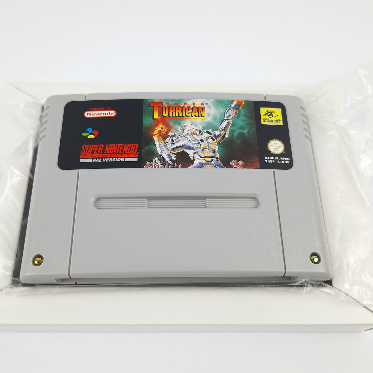 Super Nintendo Spiel – Super Turrican OVP PAL CIB
