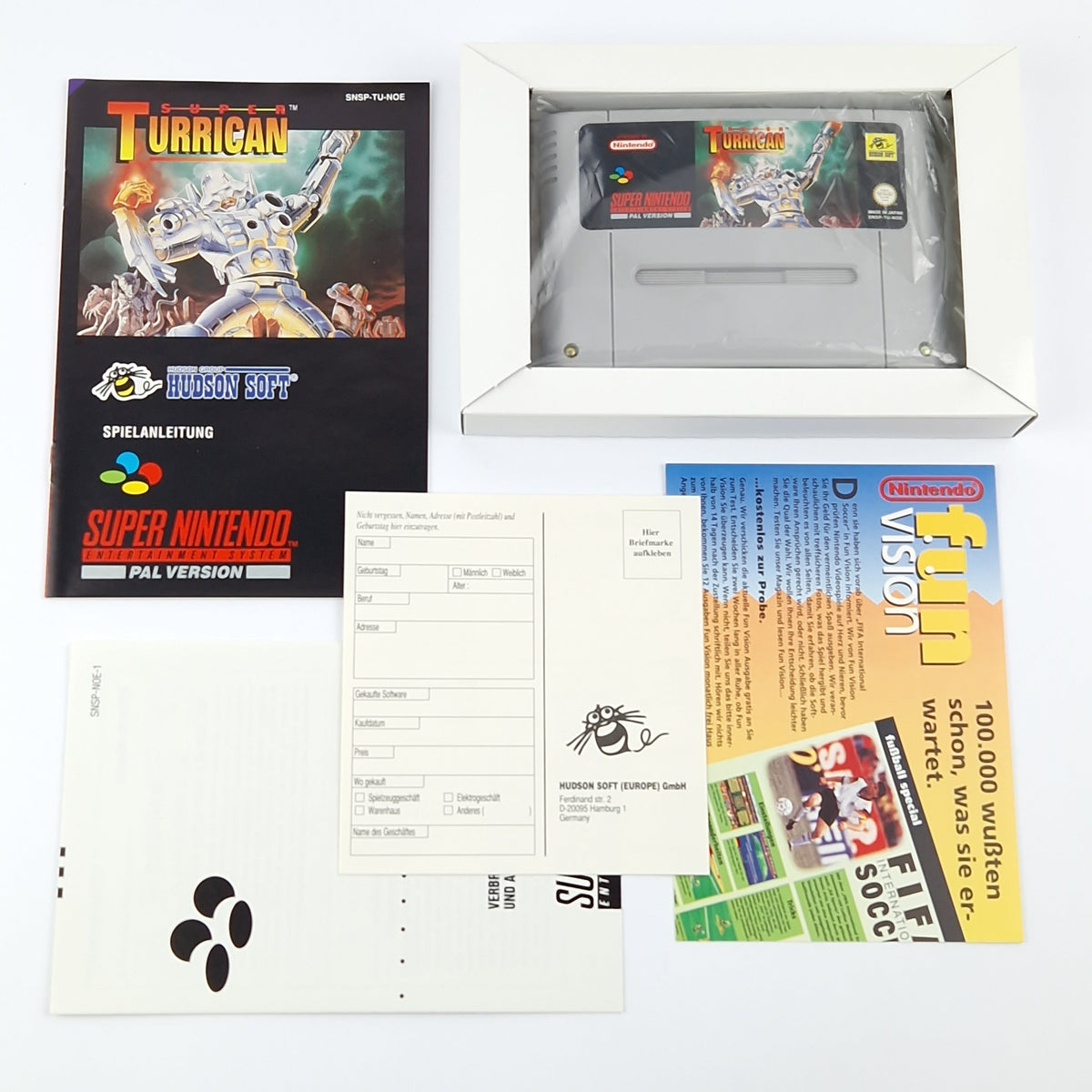 Super Nintendo Spiel – Super Turrican OVP PAL CIB